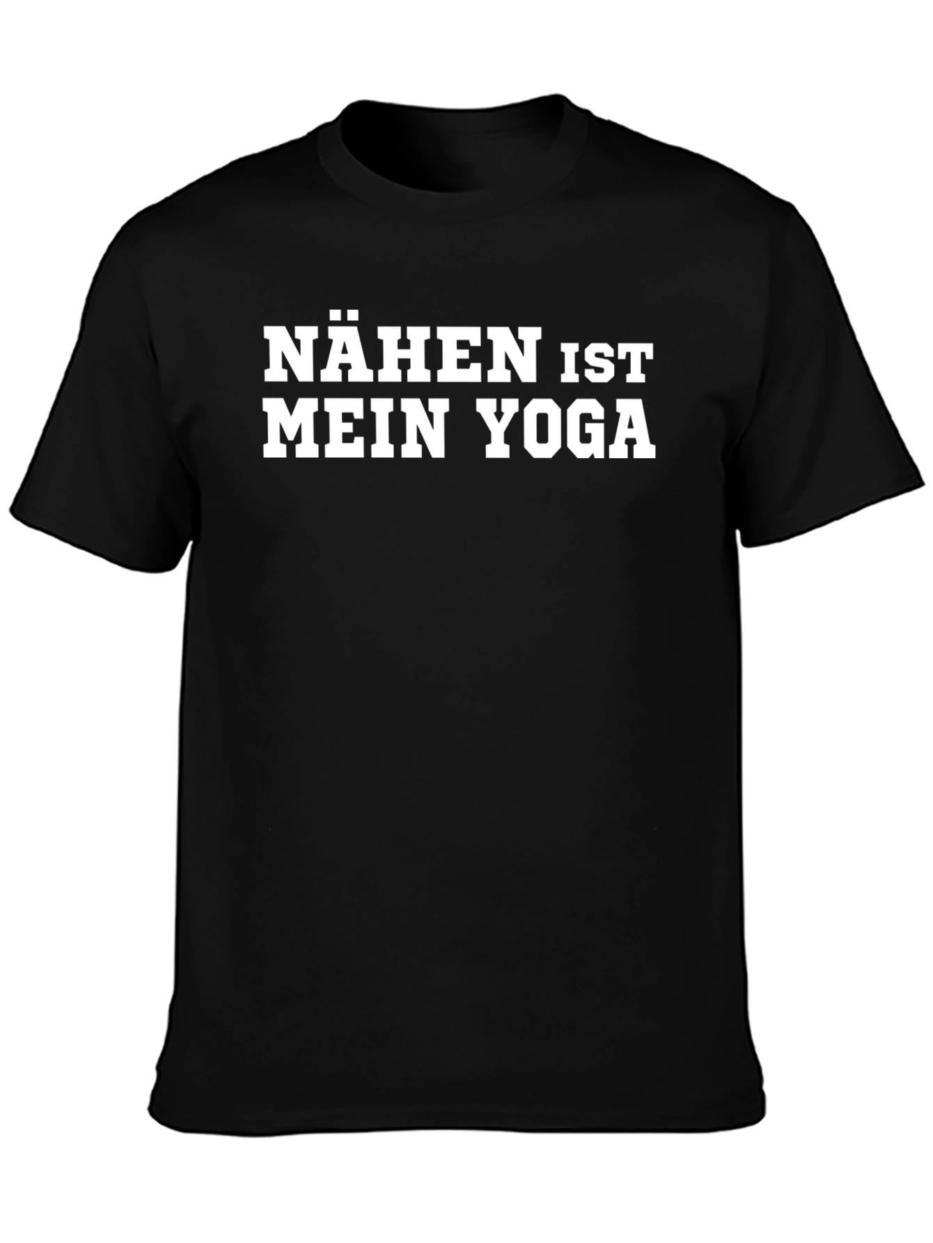 Black Nähen Ist Mein Yoga T-Shirt | Sewing Is My Yoga view 3