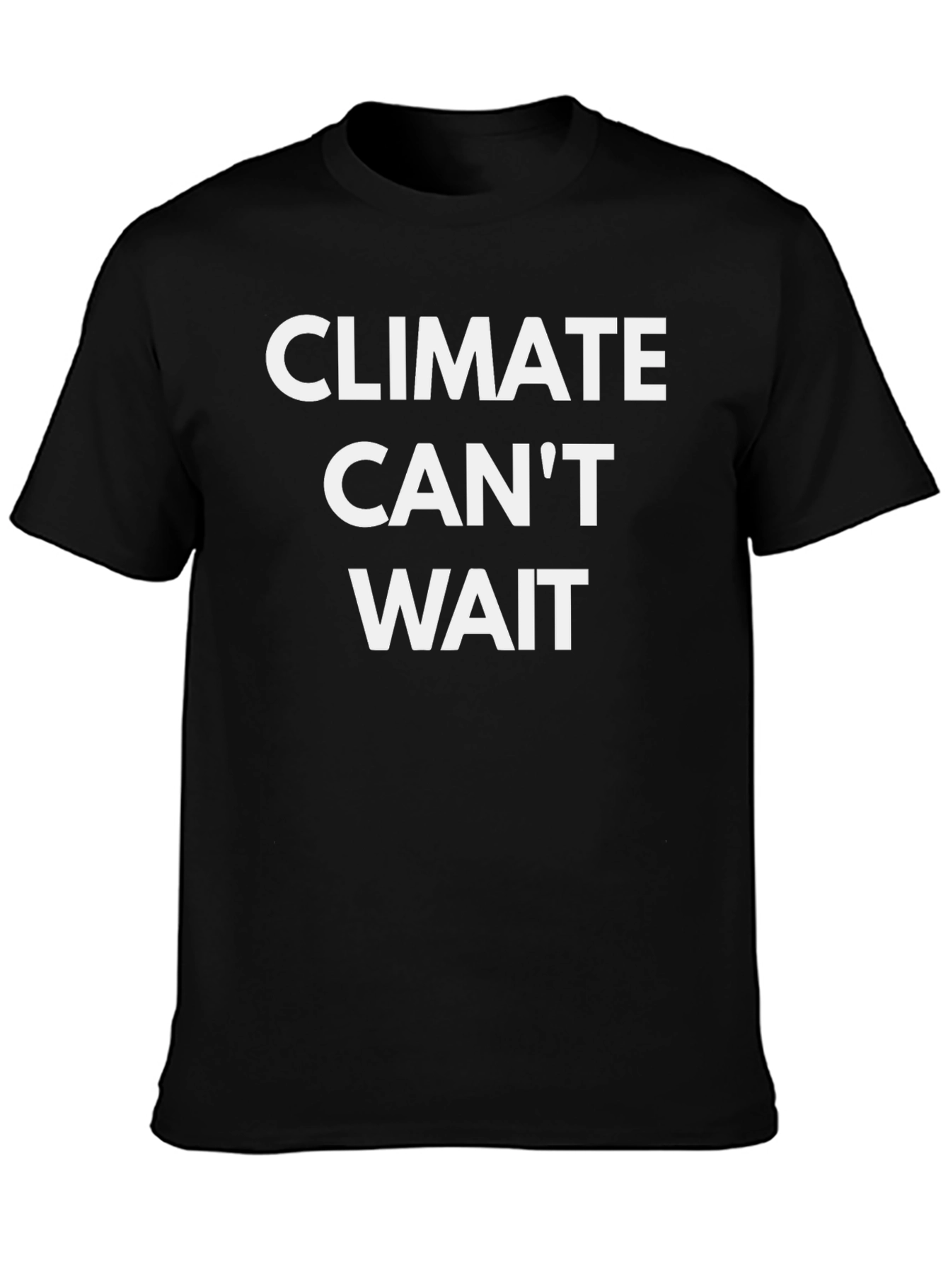 Black Climate Can't Wait Black Graphic Tee view 3