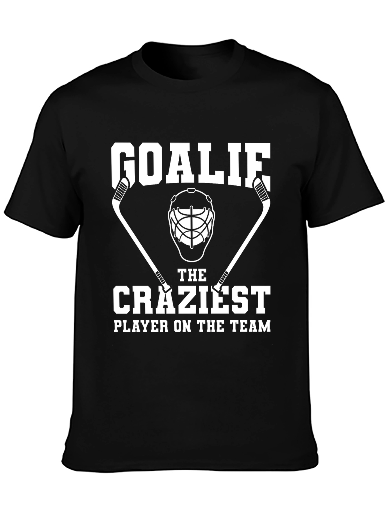 Black Goalie - The Craziest Player T-Shirt view 3