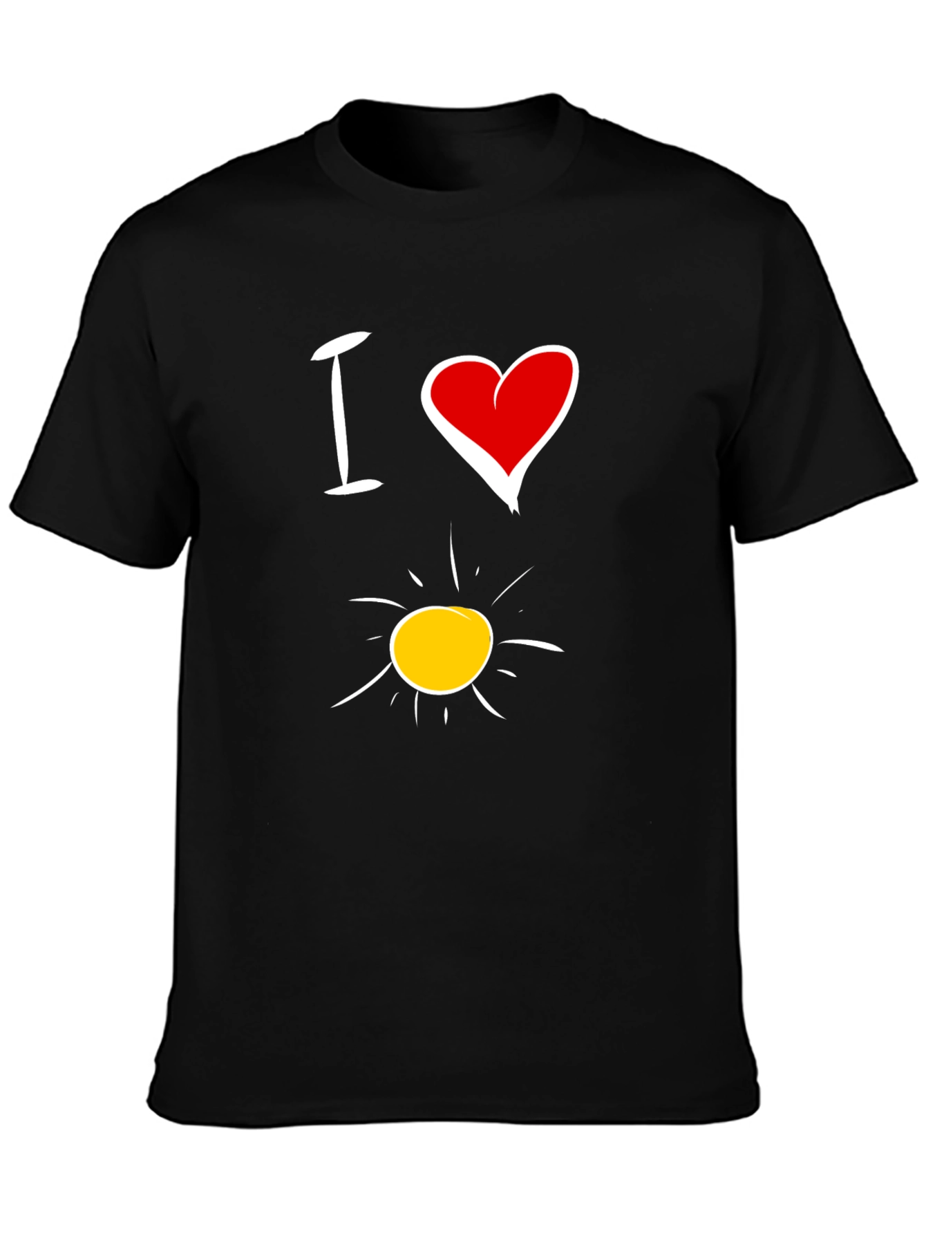 Black I Love Sunshine Black Graphic Tee view 3