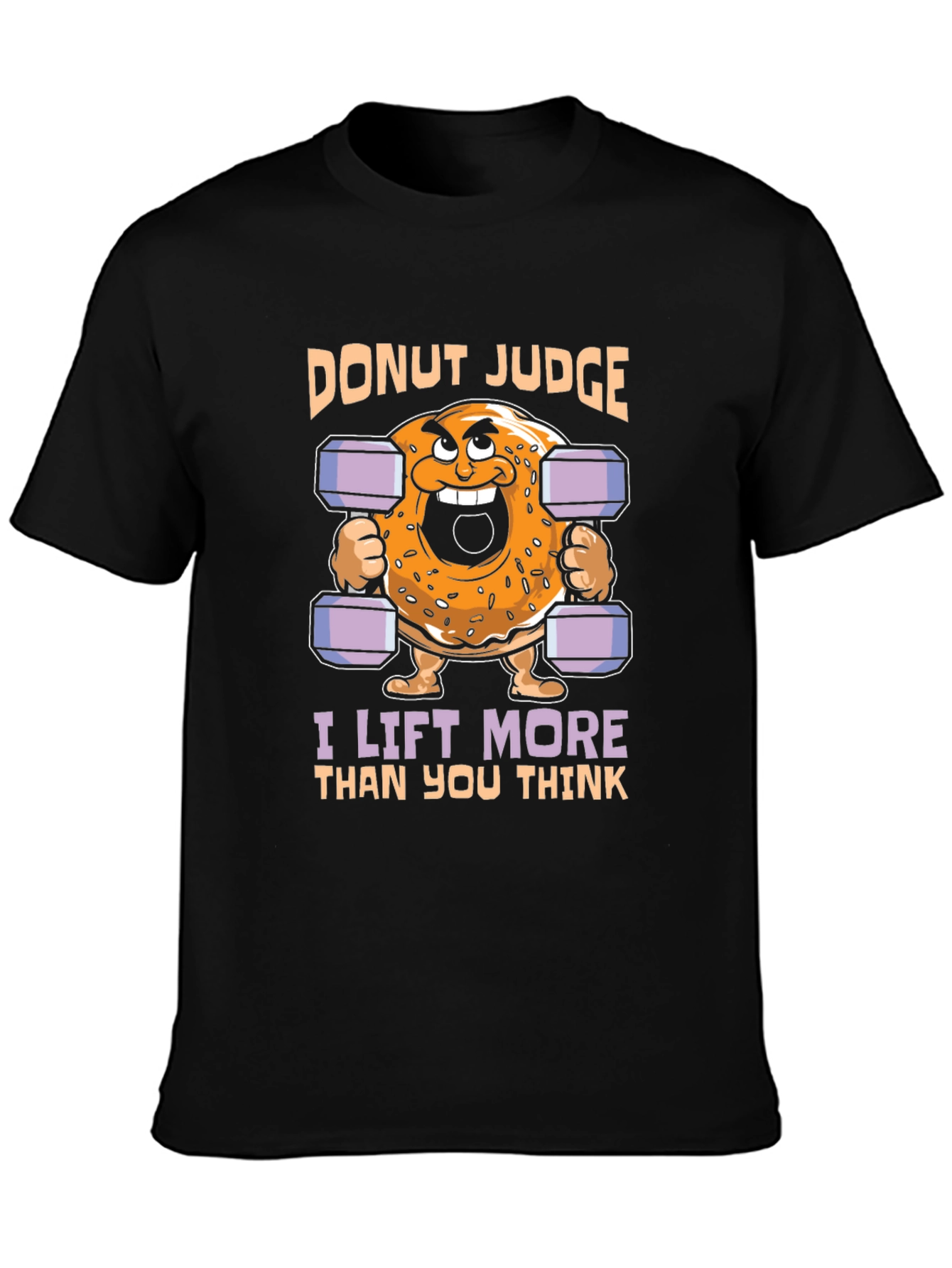 Black Donut Judge T-Shirt view 3