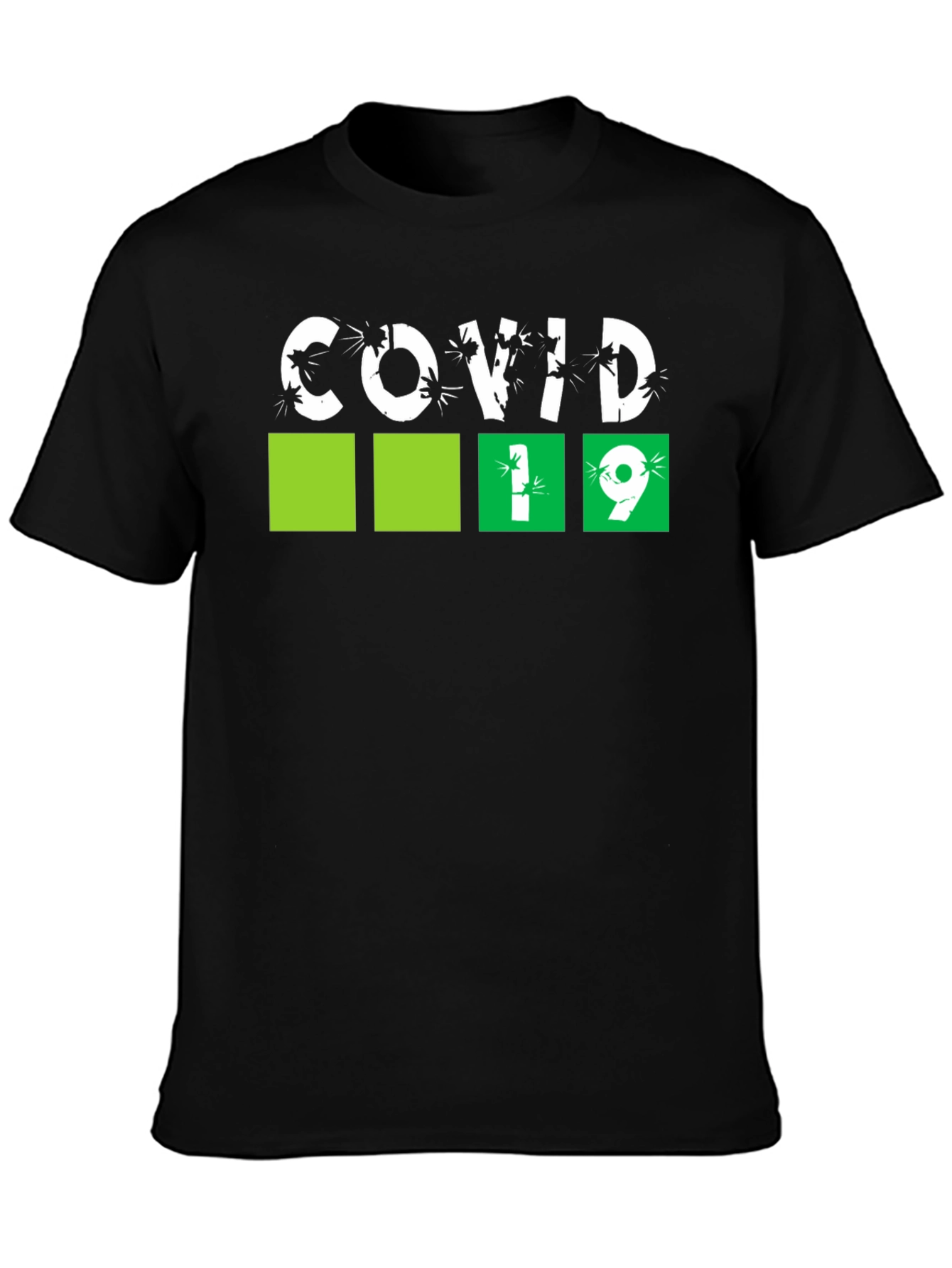 Black COVID-19 Graphic Tee - Black view 3