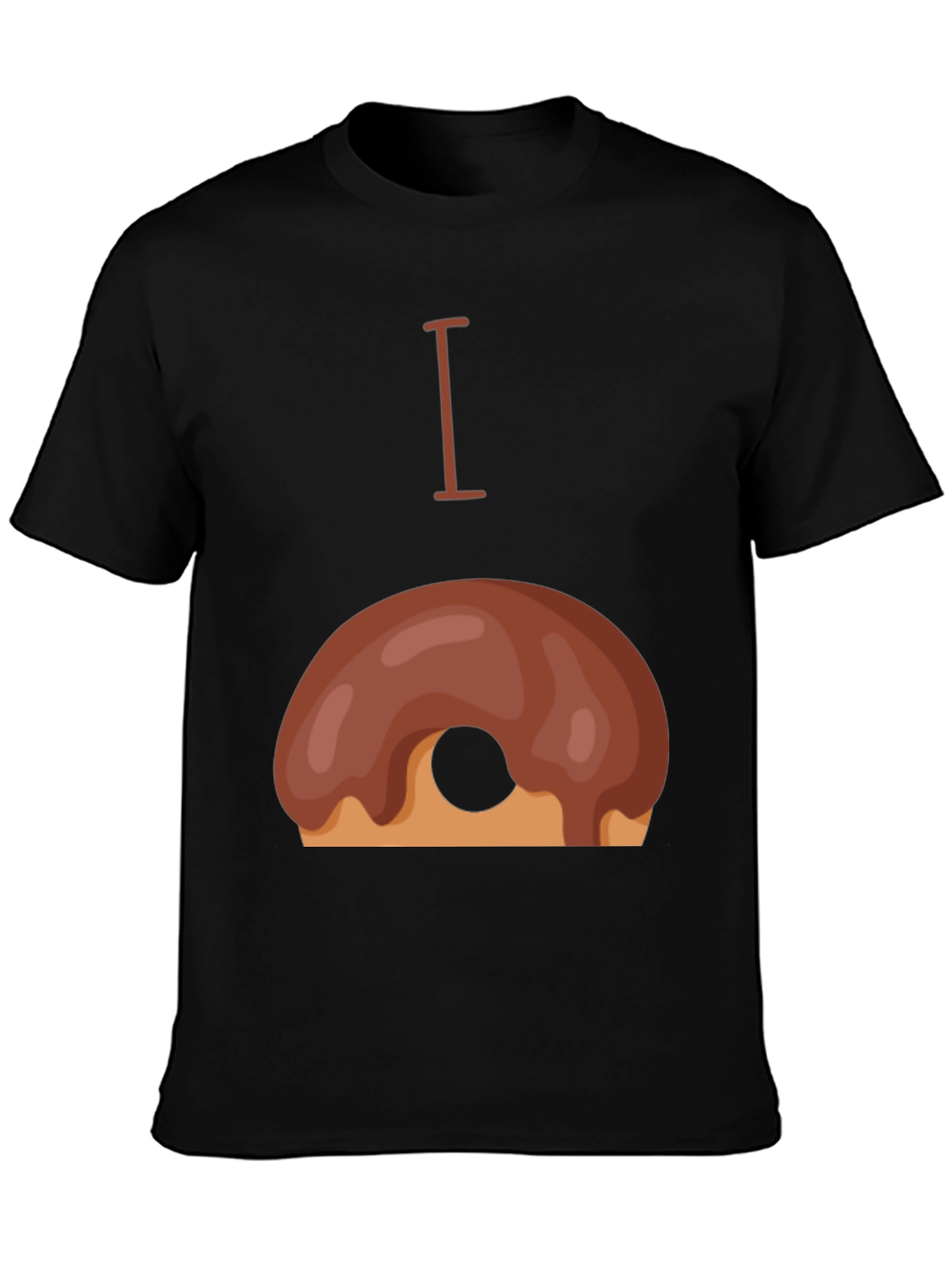 Black I Doughnut T-Shirt view 3
