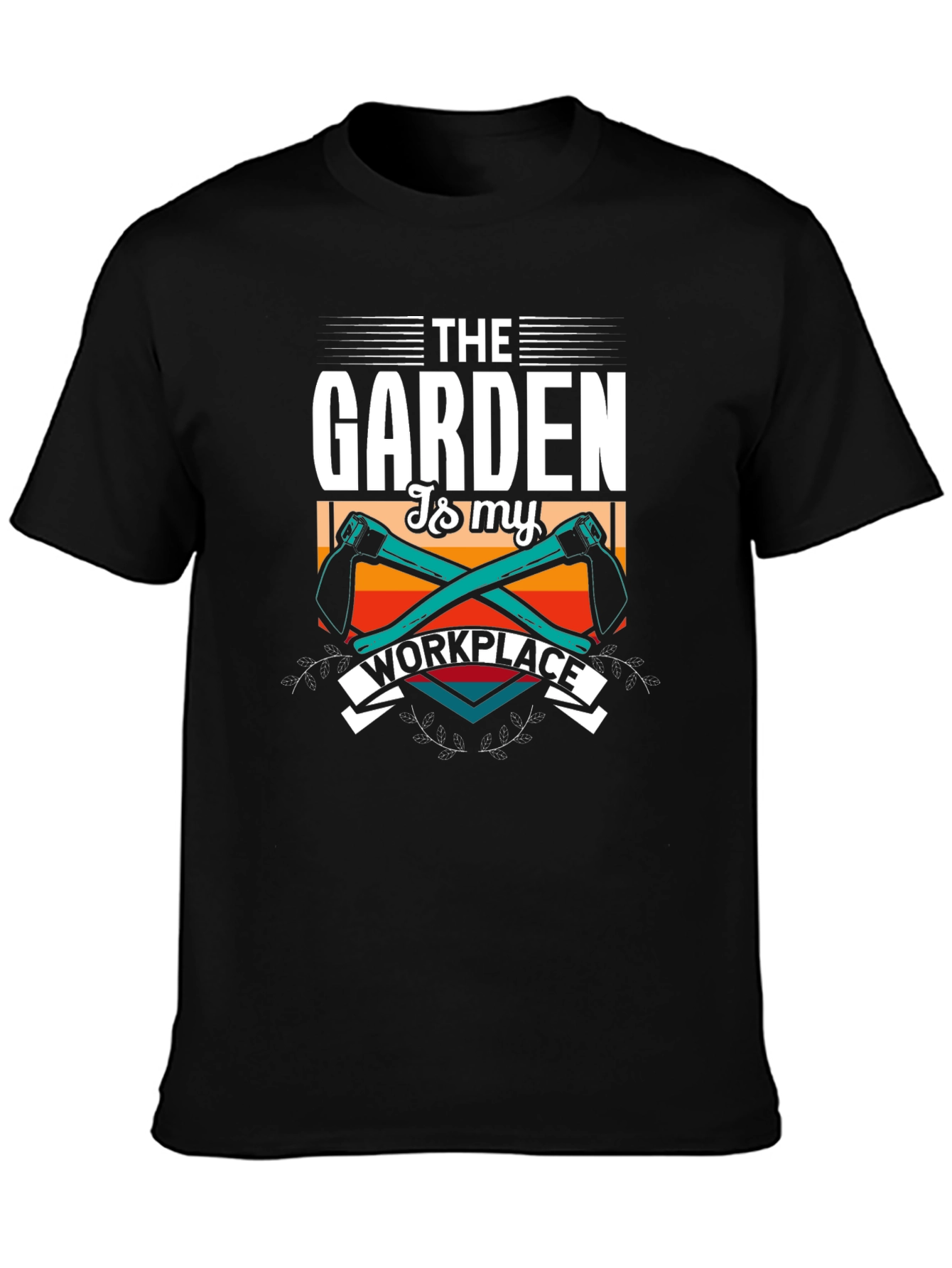 Black Gardening is My Workplace T-Shirt view 3
