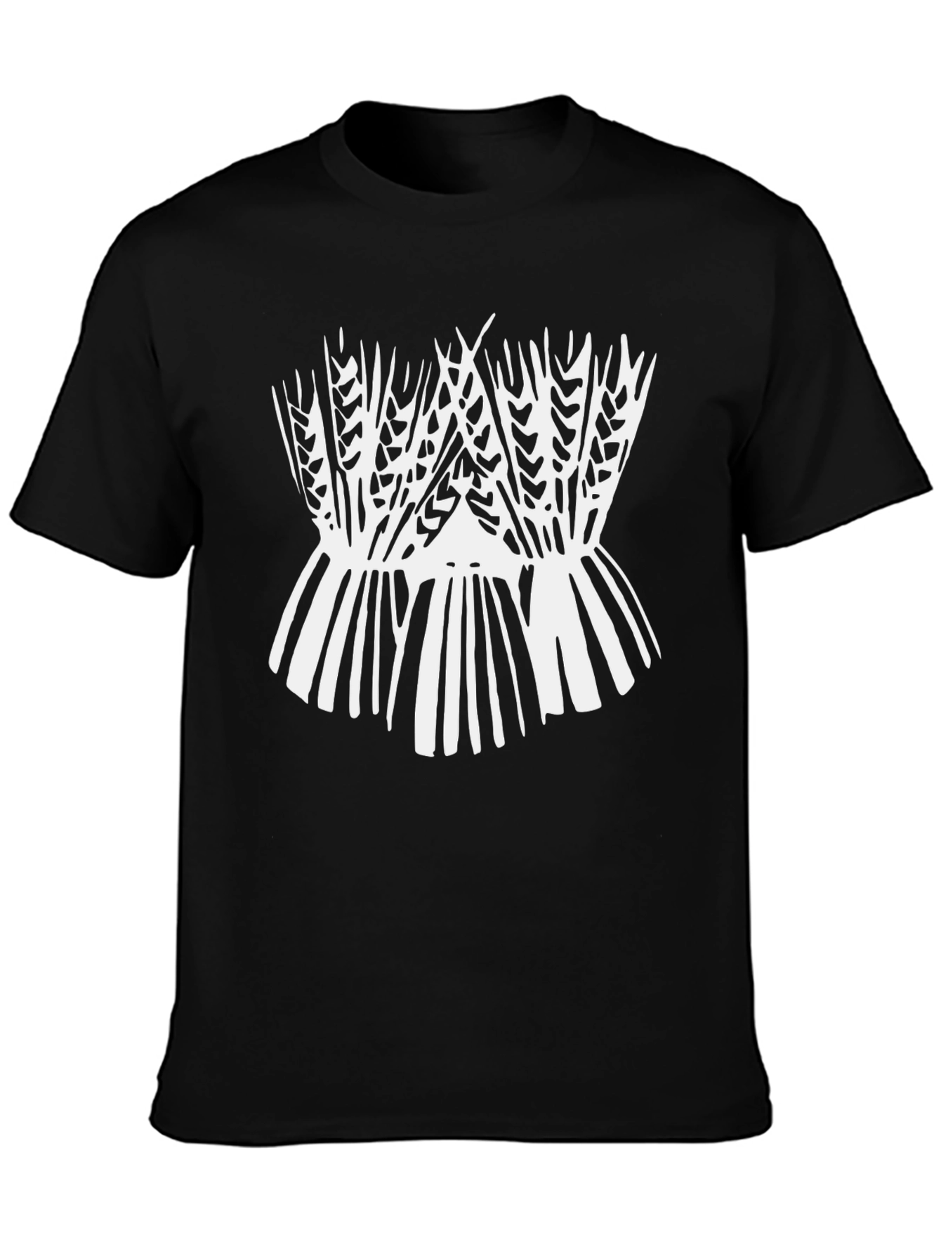 Black Wheat Graphic Tee - Soft Cotton Blend view 3
