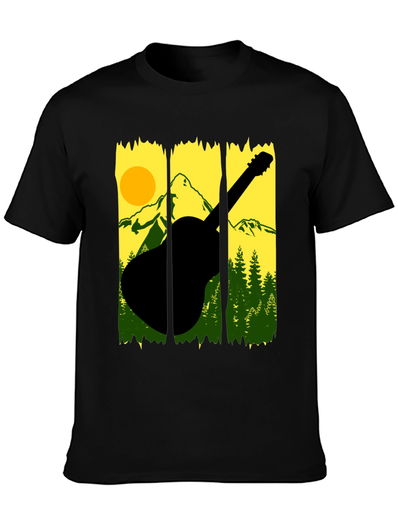 Black Mountain Guitar Graphic Tee view 3