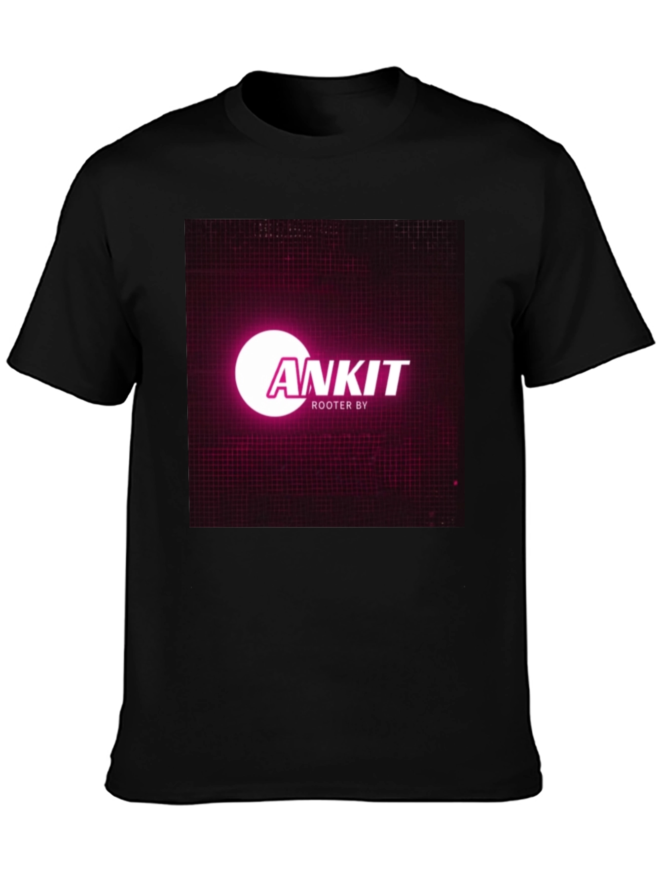 Black Ankit Rooter By Black T-Shirt view 3