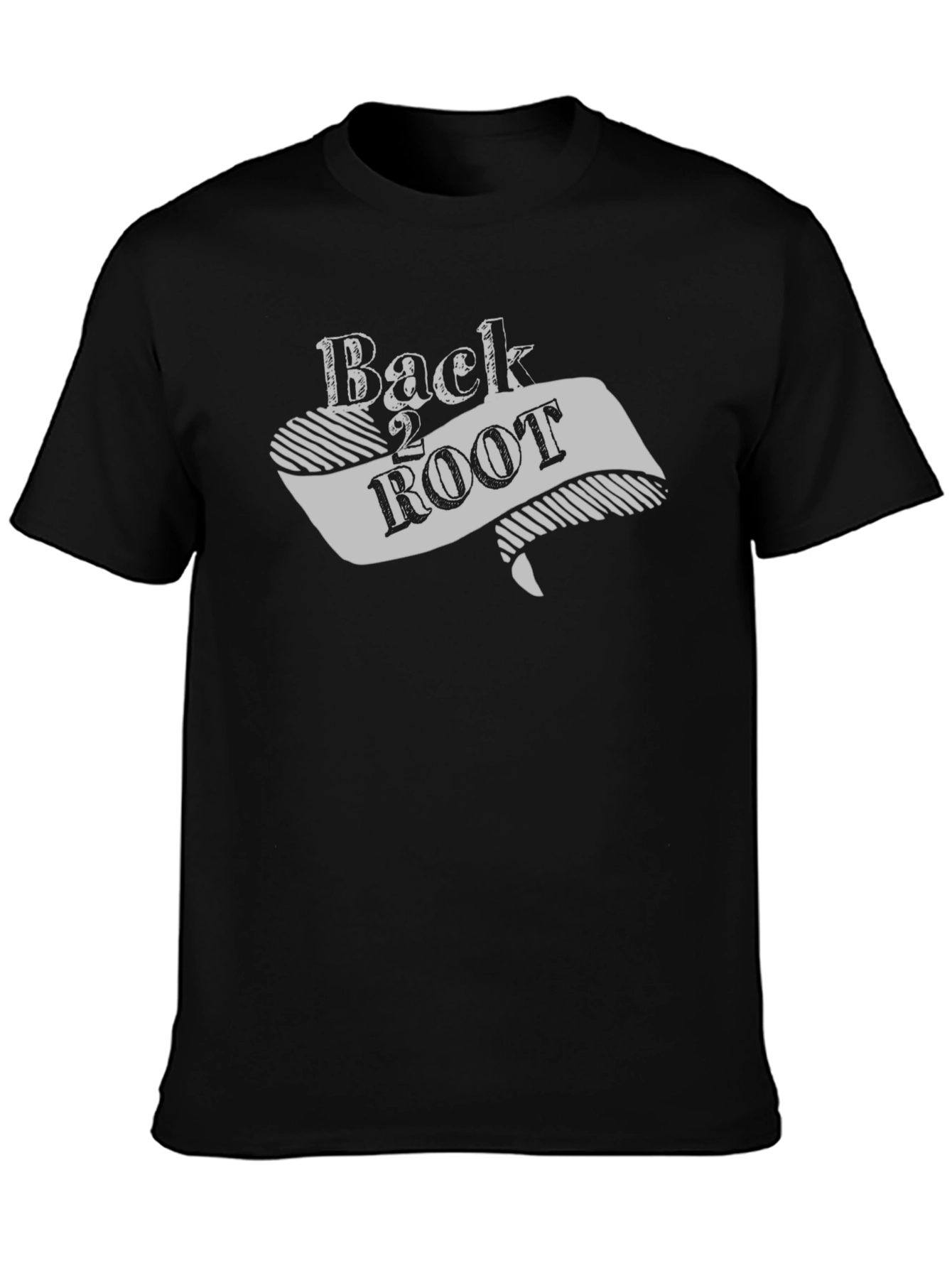 Black Back 2 ROOT Graphic Tee - Soft Cotton Blend view 3