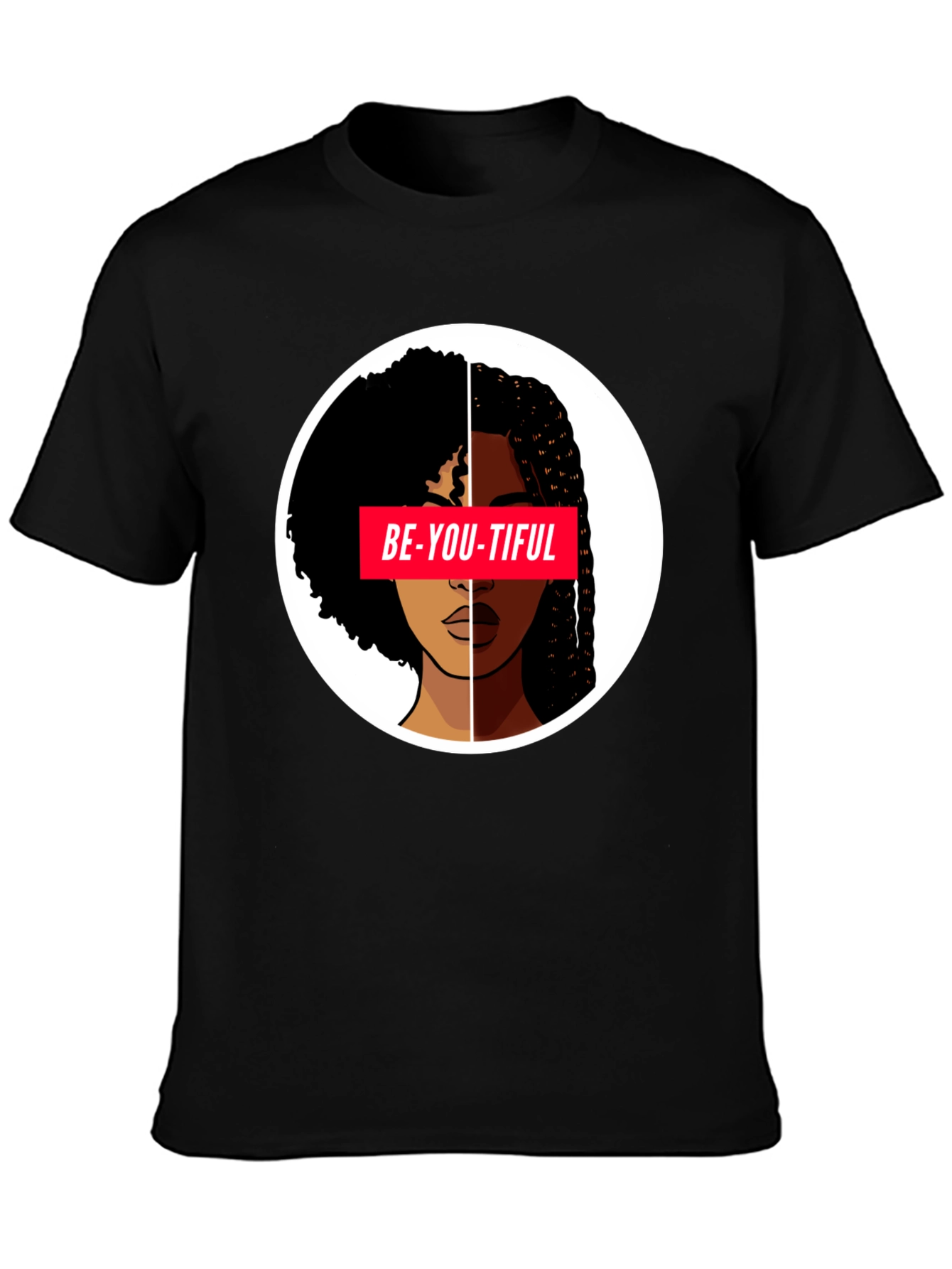 Black Be-YOU-tiful Graphic Tee - Black view 3