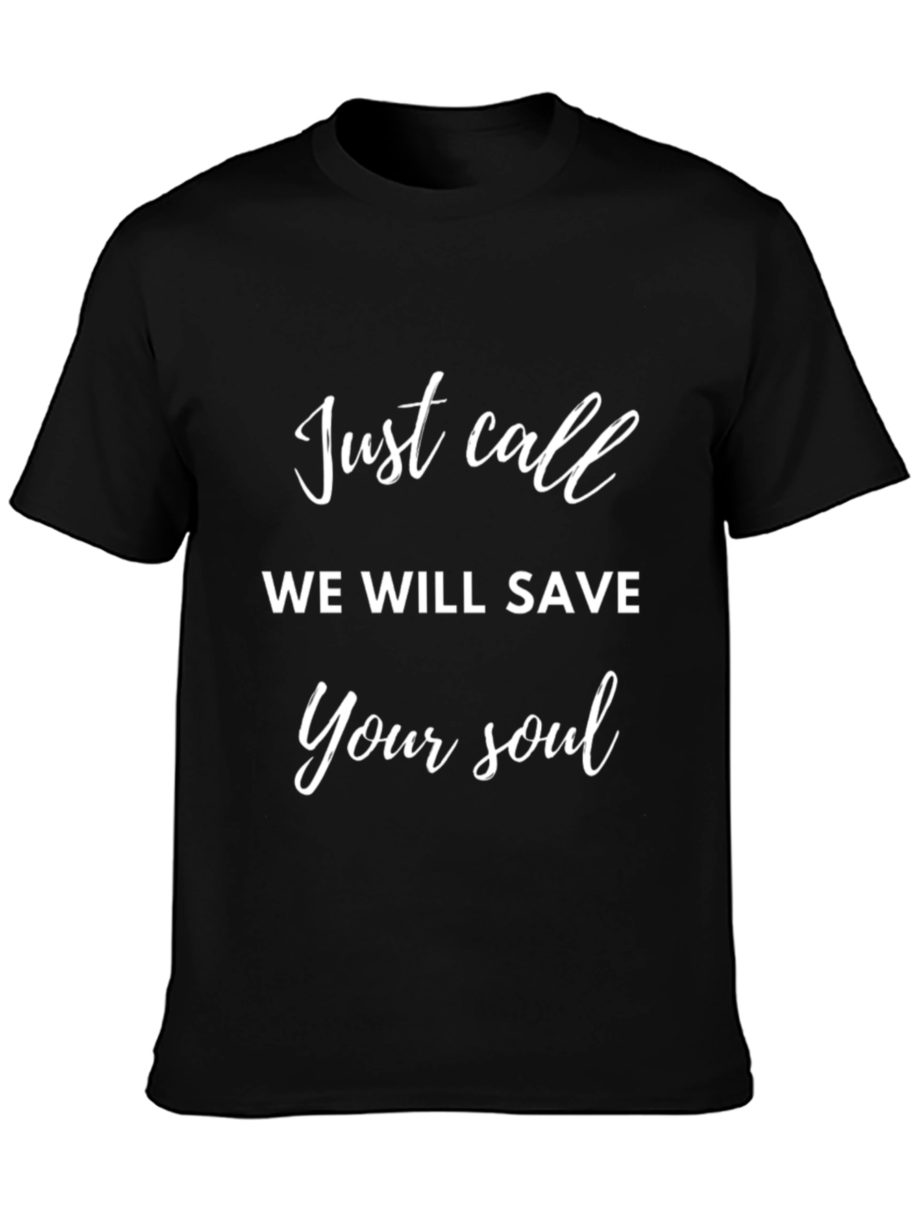 Black Just Call Black T-Shirt view 3