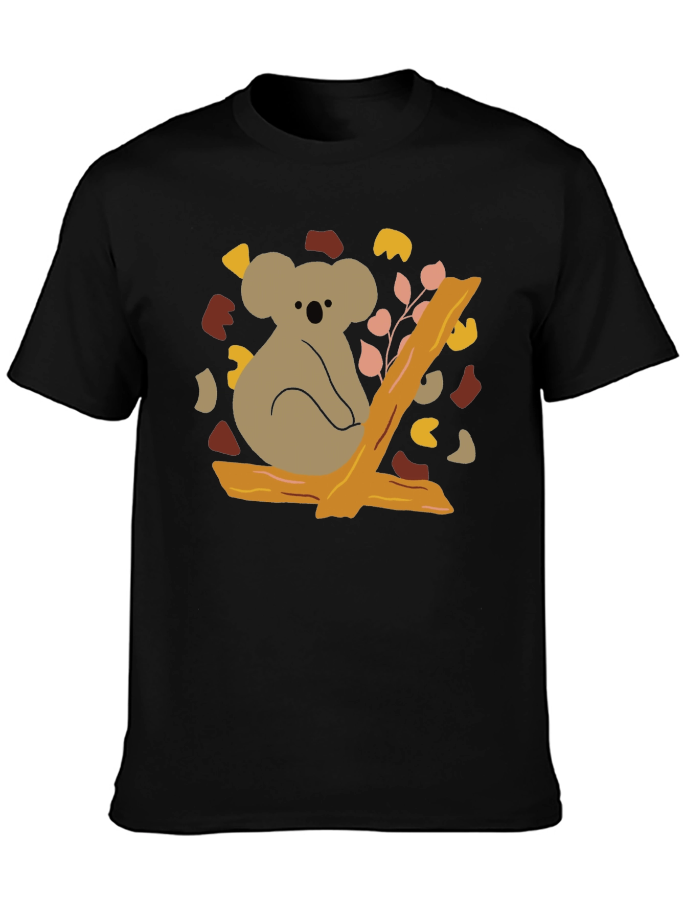 Black Koala Bear Graphic Tee - Casual Comfort view 3