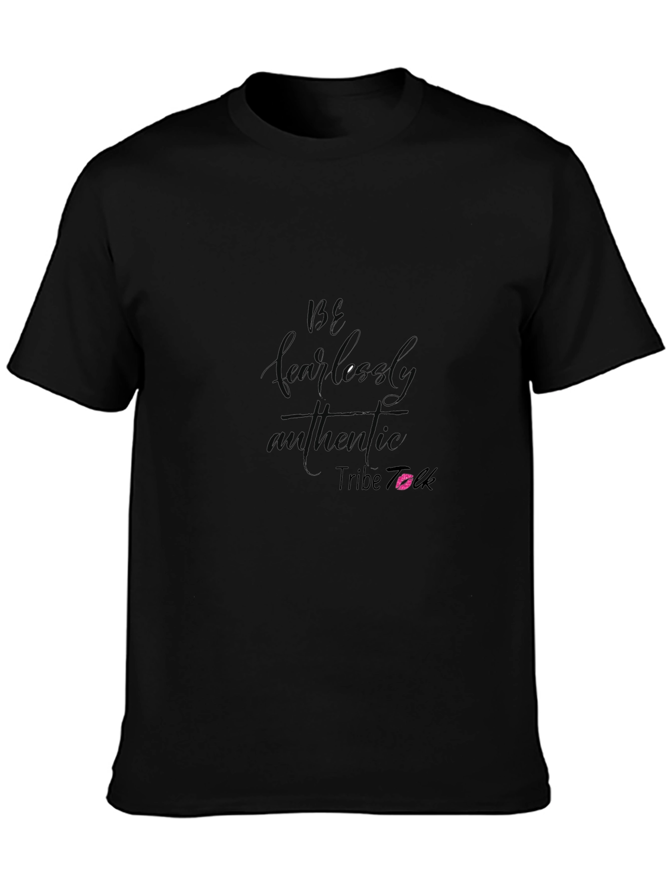 Black Be Fearlessly Authentic Graphic Tee view 3