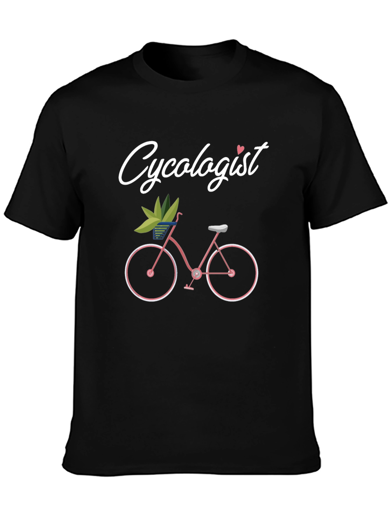 Black Cyclologist Graphic Tee - Black Cotton T-Shirt view 3