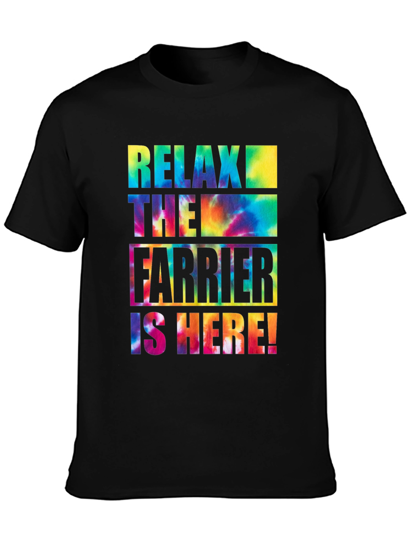 Black Relax The Farrier Is Here T-Shirt view 3