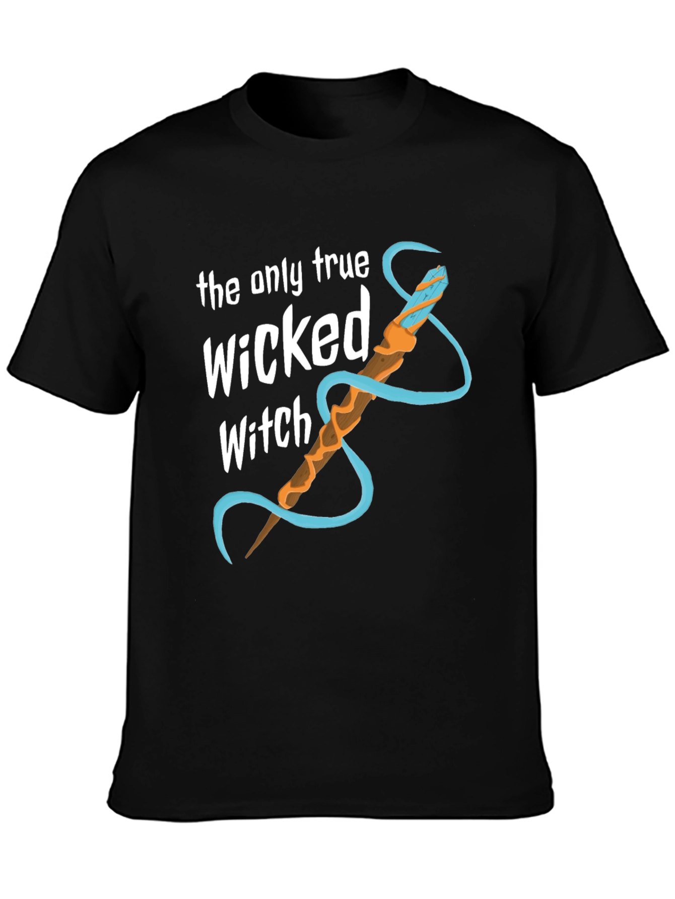 Black Wicked Witch Graphic Tee - Novelty T-Shirt view 3