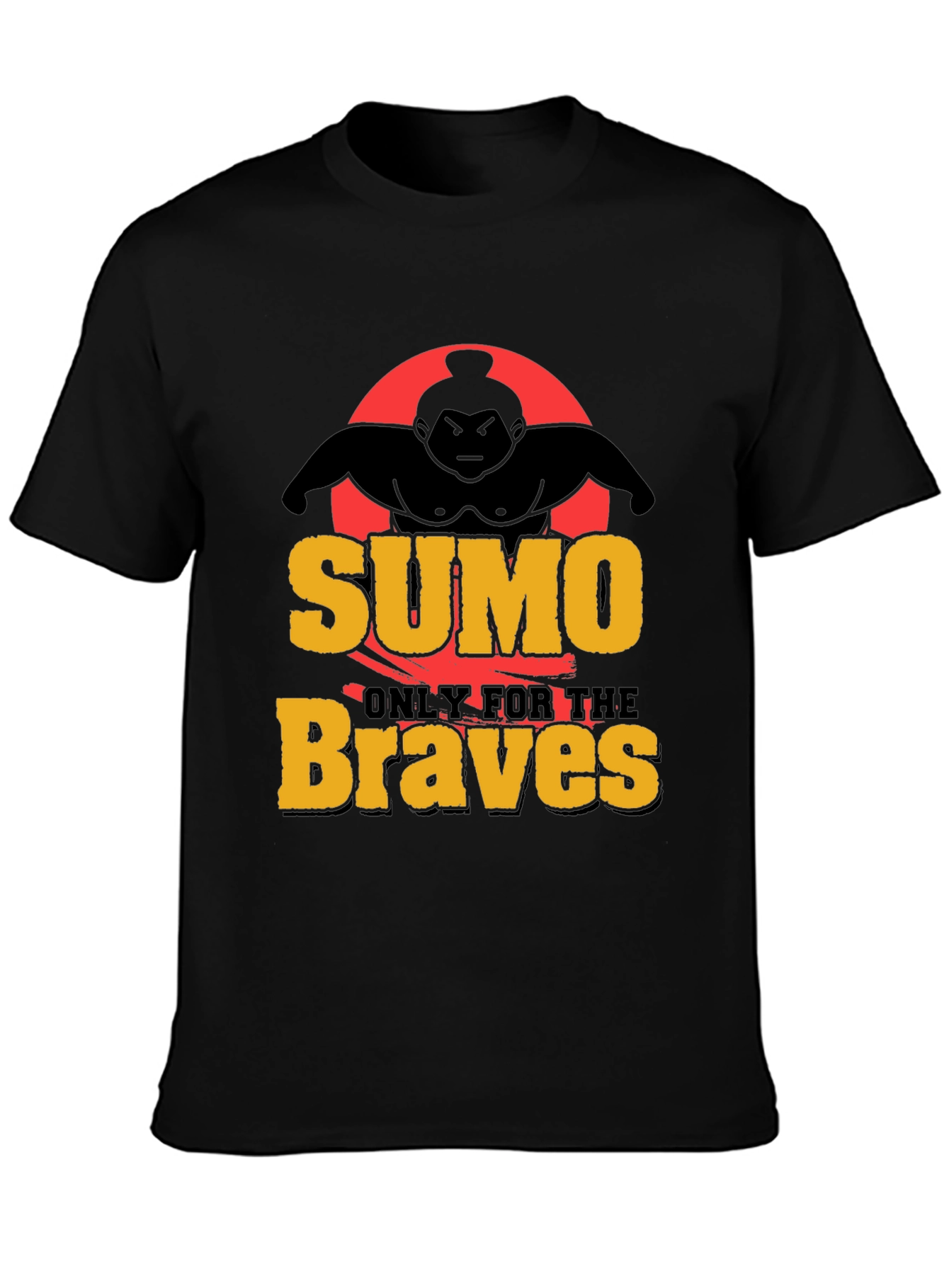 Black Sumo Braves Graphic Tee - Black view 3