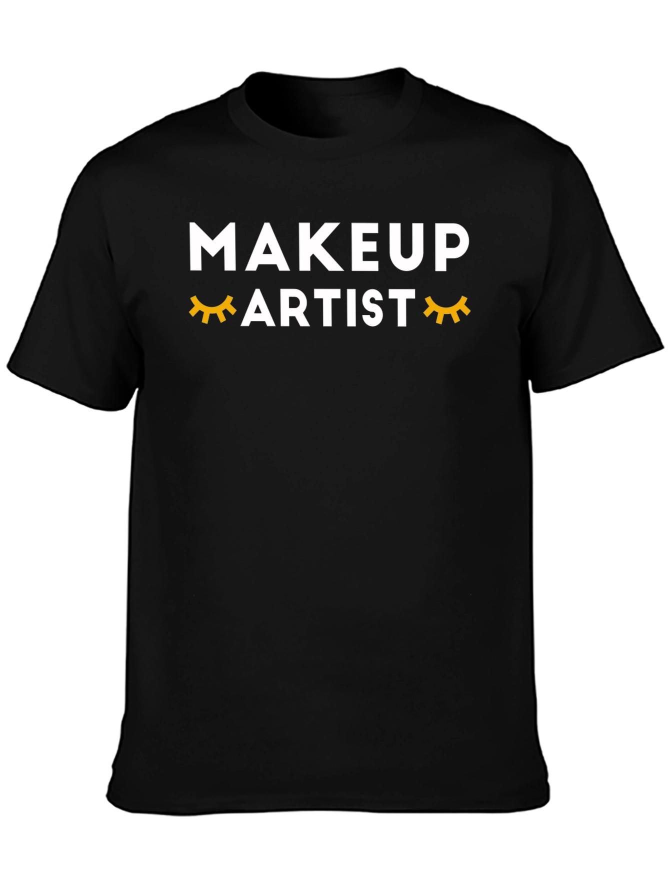 Black Makeup Artist Graphic T-Shirt - Black view 3