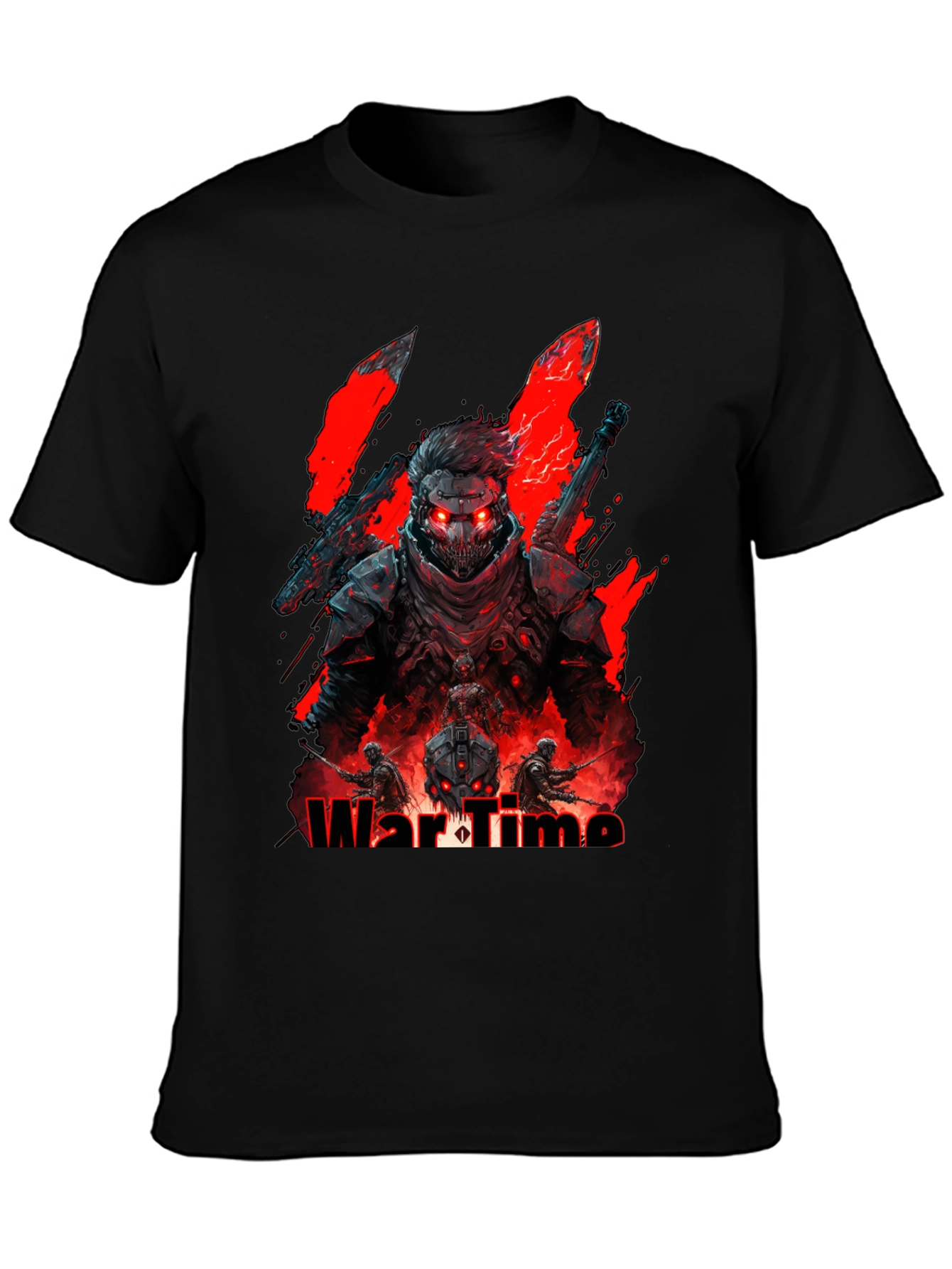 Black War Time Graphic Tee - Gamer Style view 3
