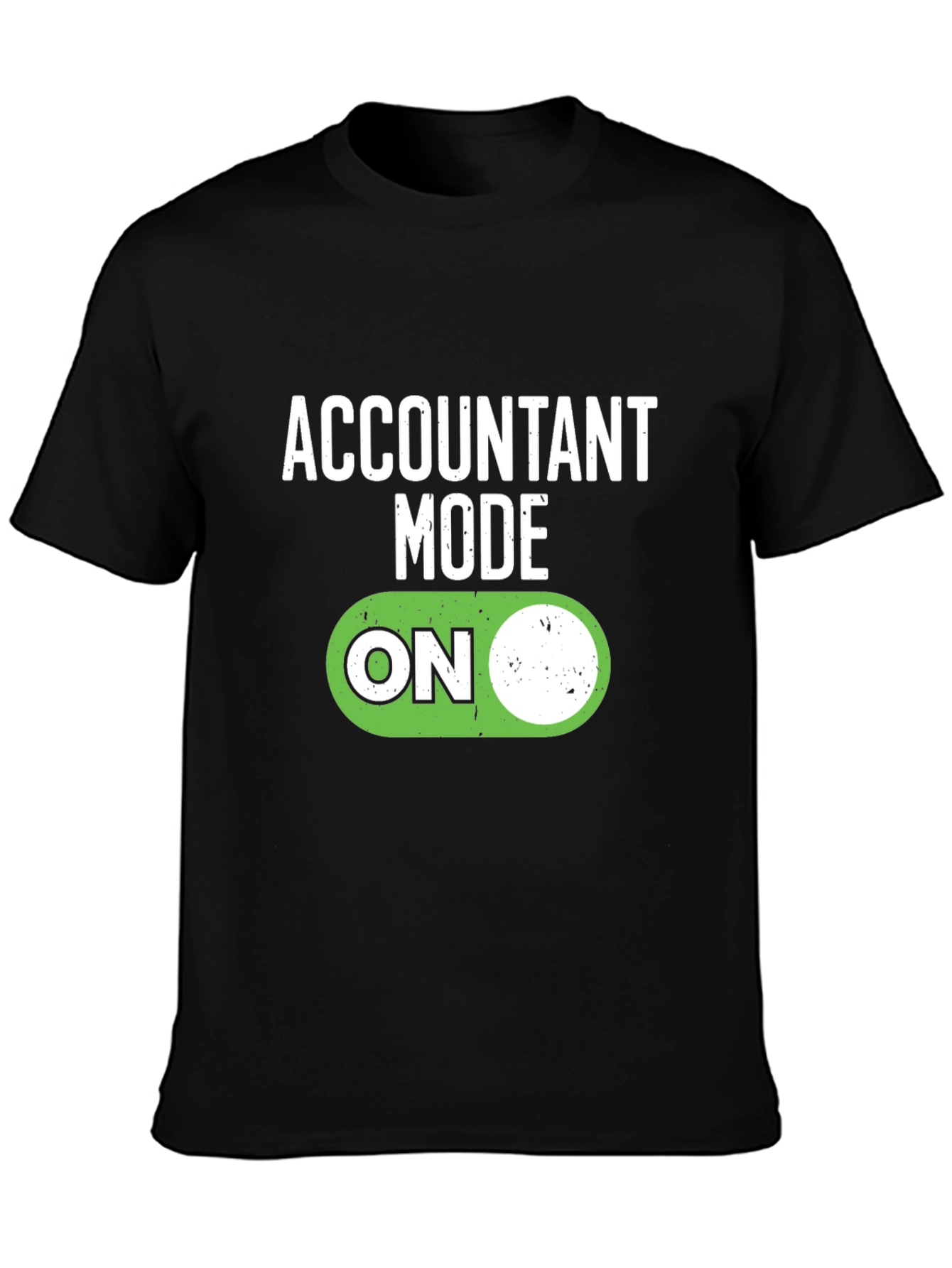 Black Accountant Mode On T-Shirt view 3