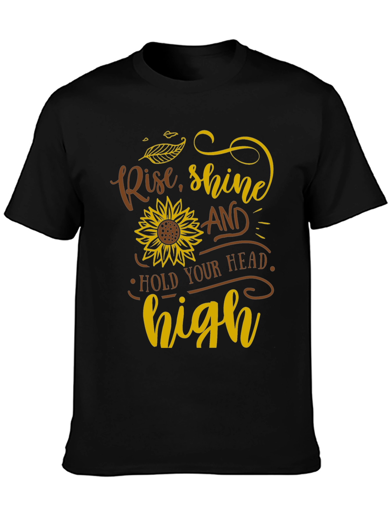 Black Rise, Shine, Hold Your Head High T-Shirt view 3