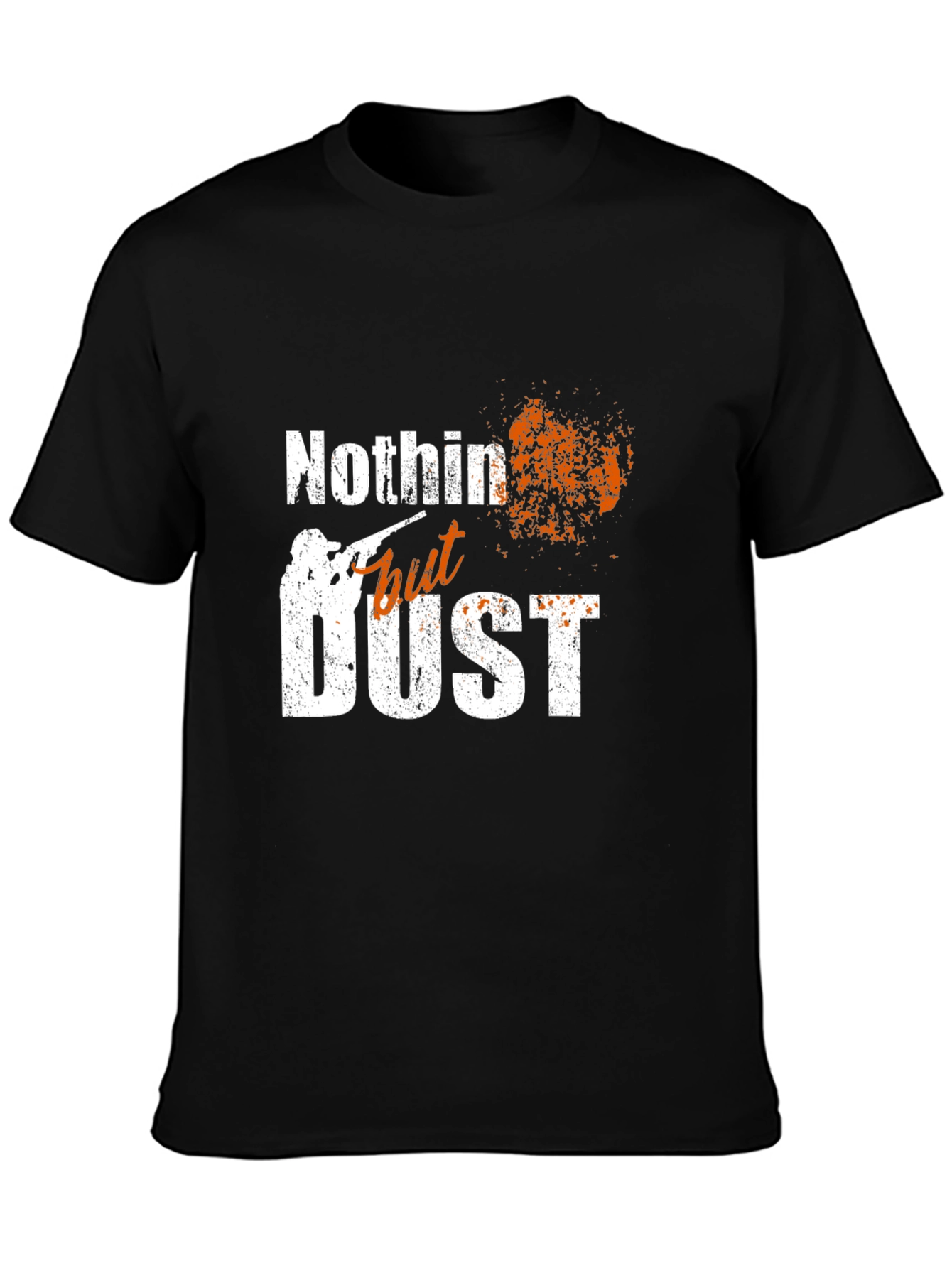 Black Nothin' But Dust Men's Black Graphic Tee view 3