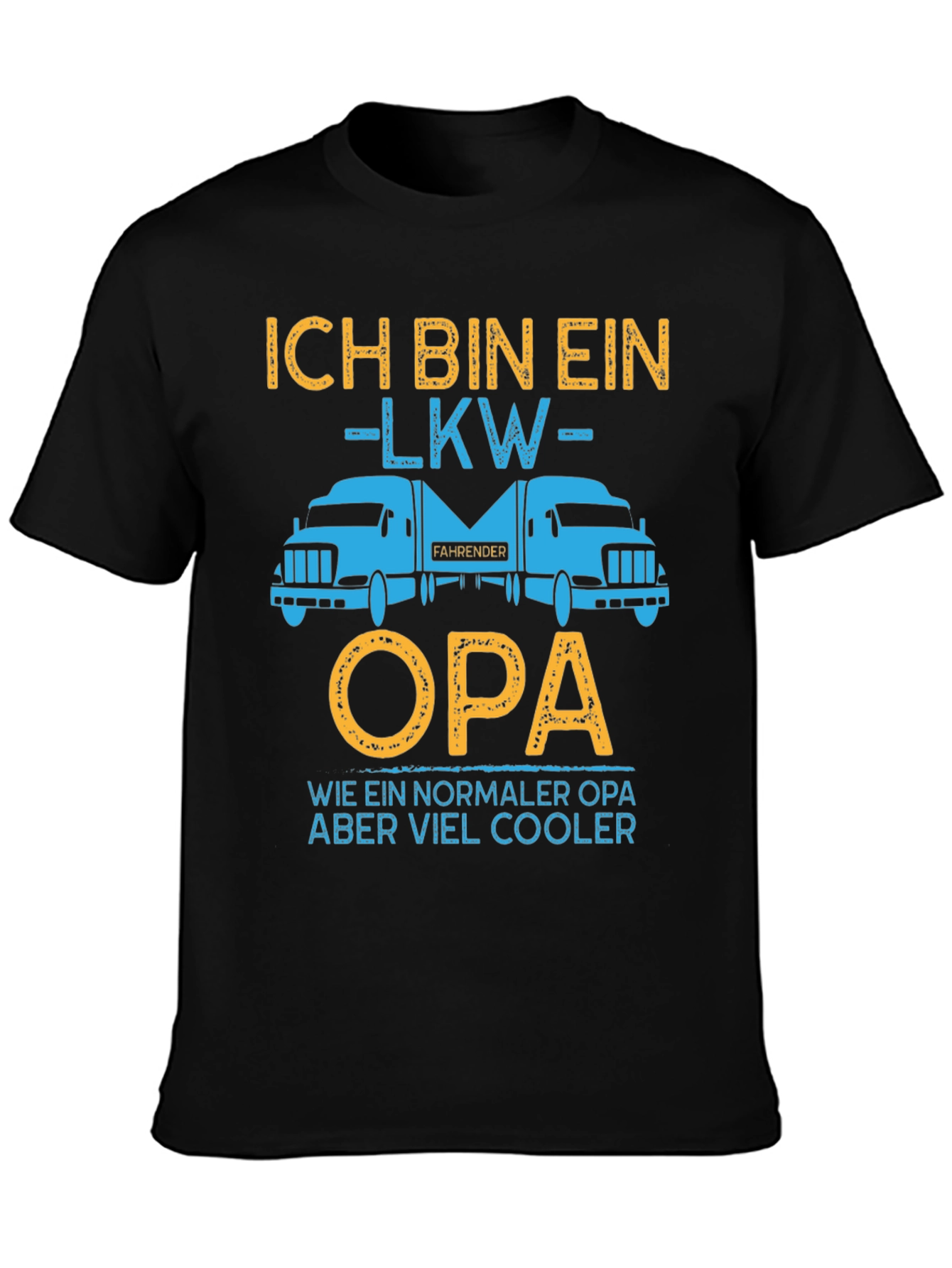 Trucker Opa T-Shirt - Cool Grandpa Gift - 3
