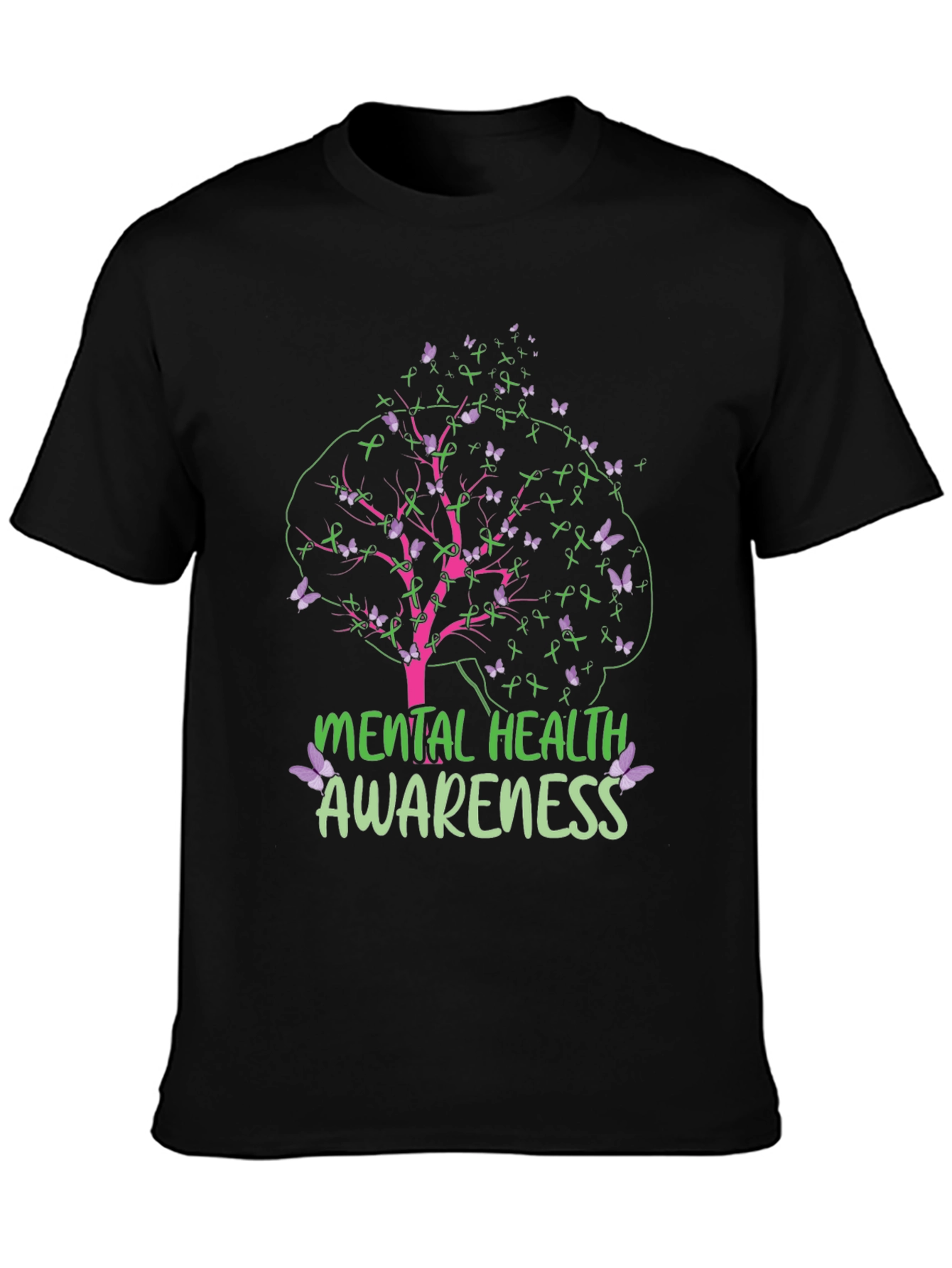 Black Mental Health Awareness T-Shirt view 3