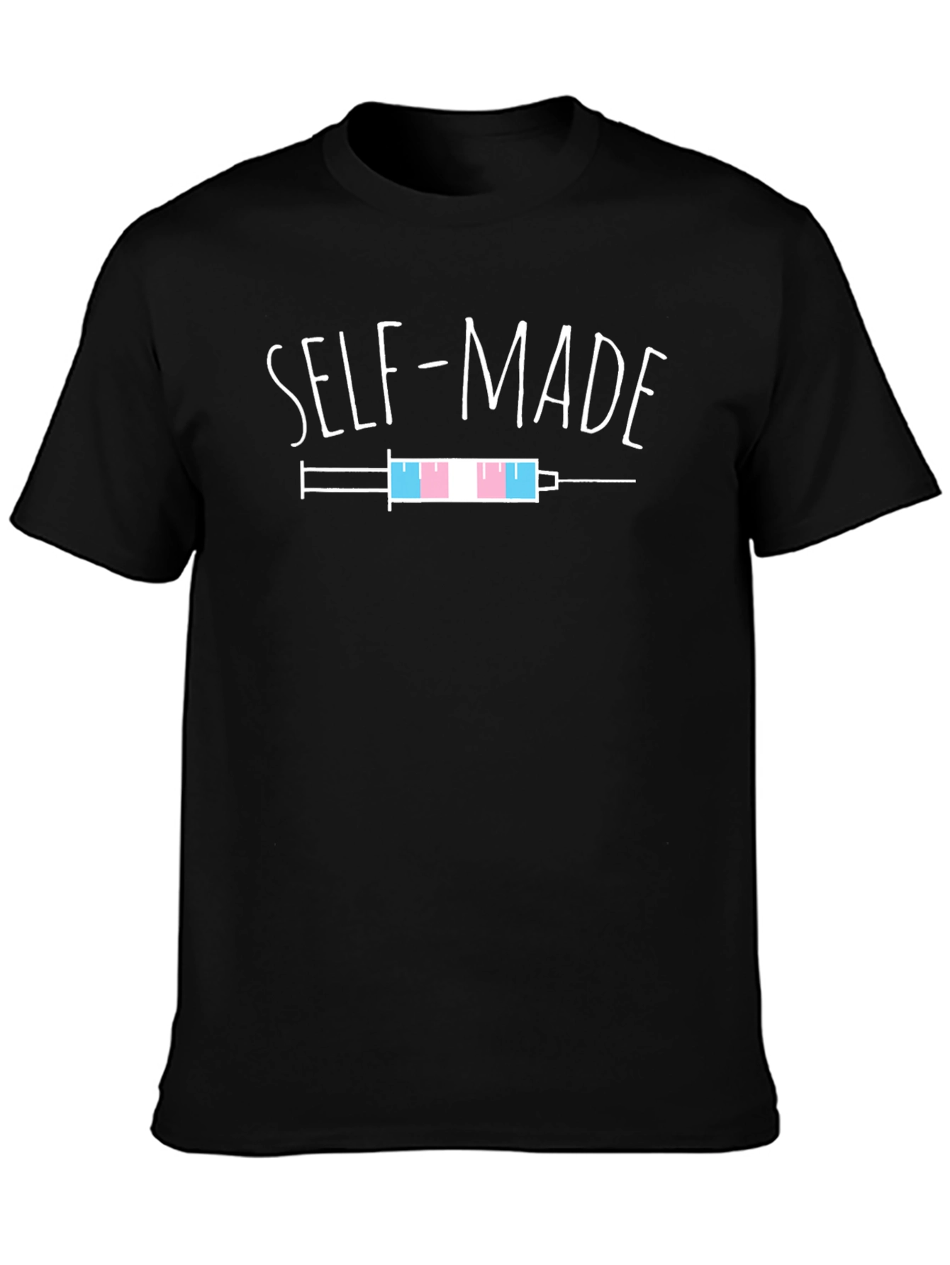 Black Self-Made Trans Pride T-Shirt view 3