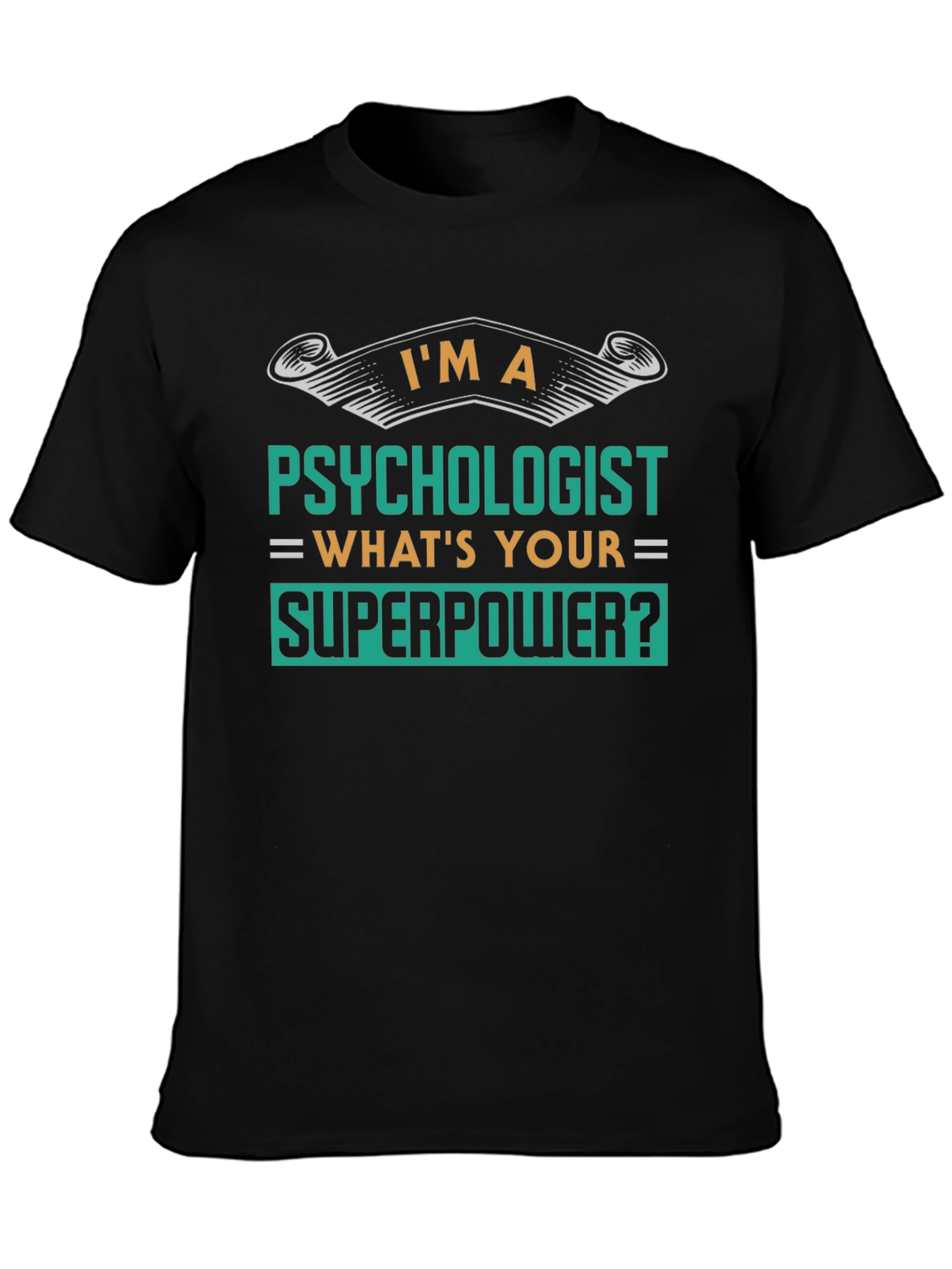 Black Psychologist Superpower Tee - Funny Gift view 3