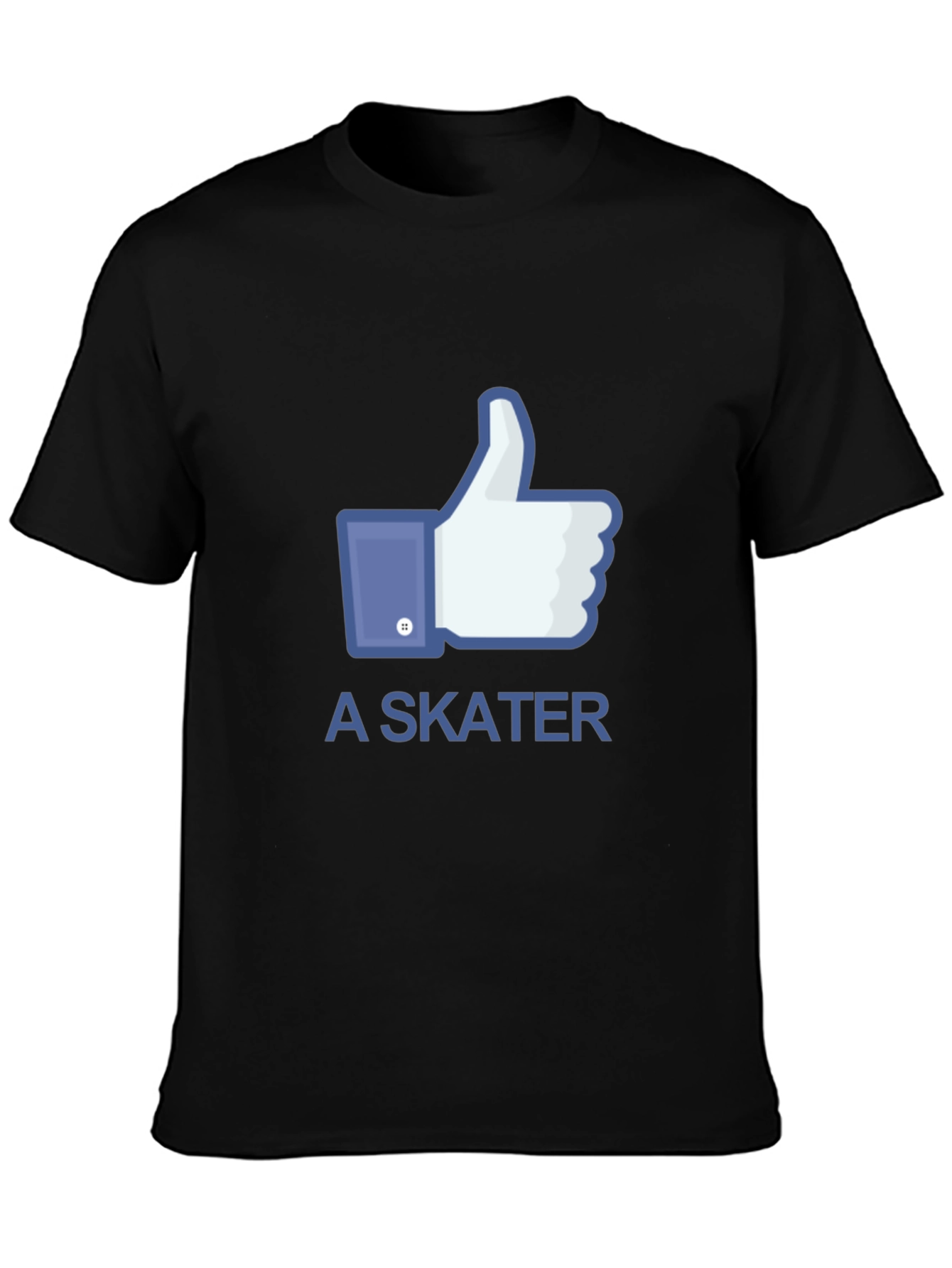 Black I Like A Skater Black T-Shirt view 3