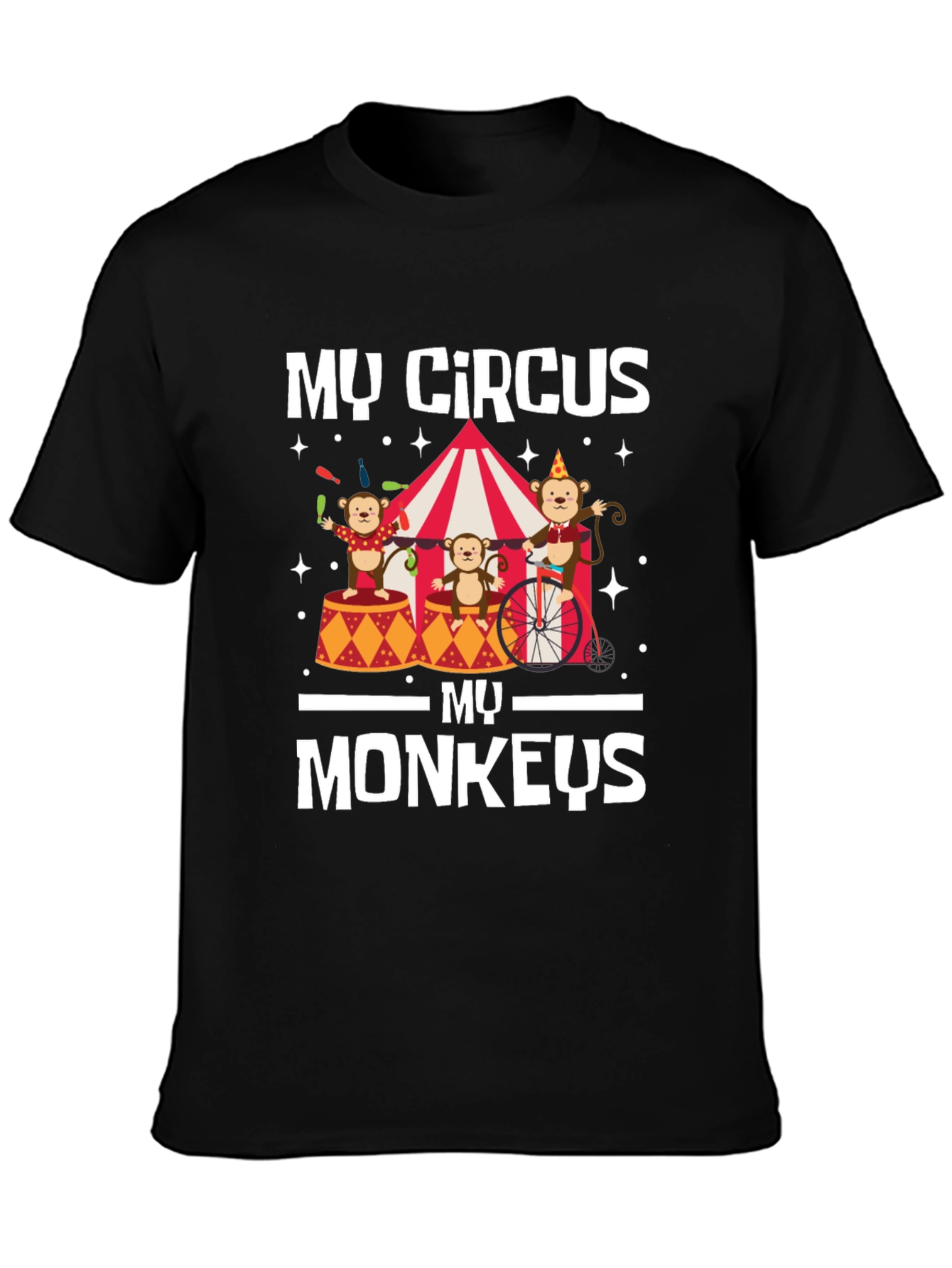Black My Circus My Monkeys T-Shirt view 3