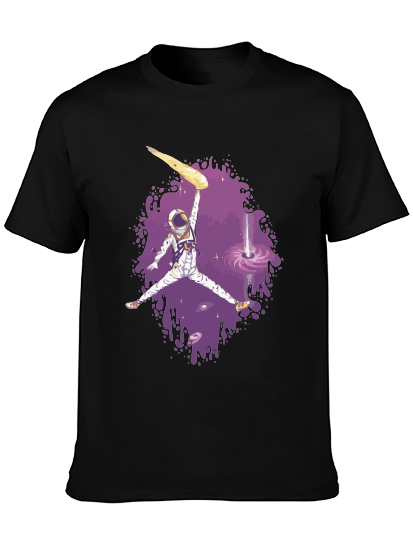 Black Astronaut Dunk Graphic Tee view 3