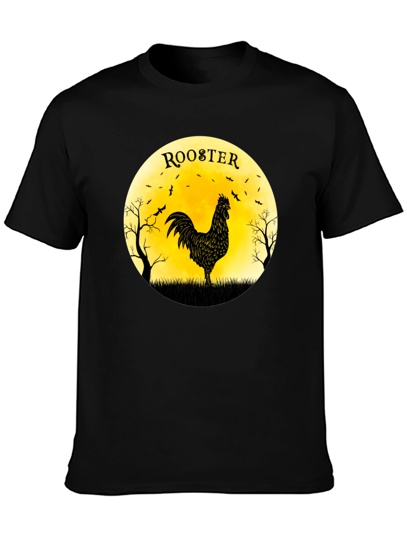 Rooster Silhouette Graphic Tee - 3