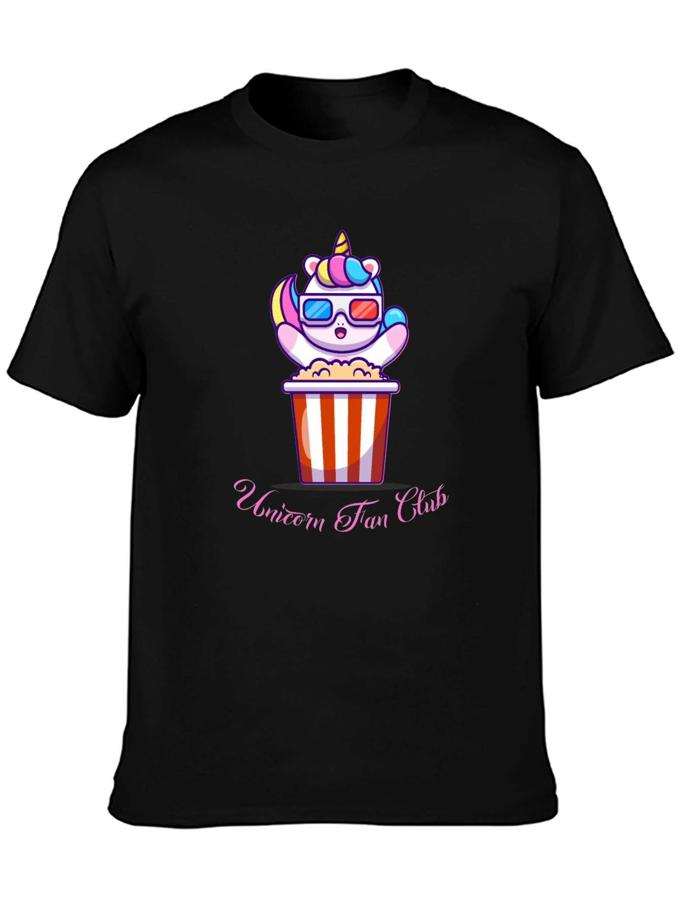 Black Unicorn Fan Club Black T-Shirt view 3