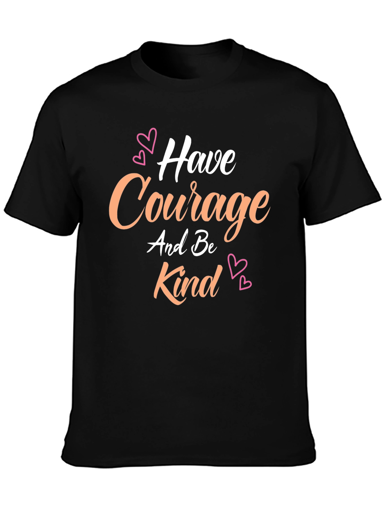 Black Courage & Kindness Graphic Tee - Black T-Shirt view 3