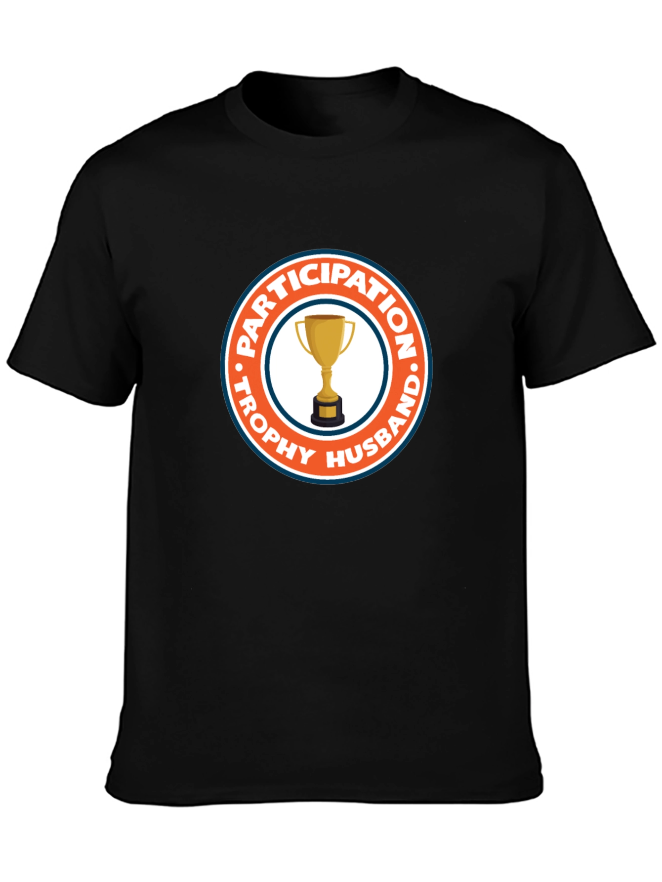 Black Trophy Husband Participation Award Graphic Tee view 3