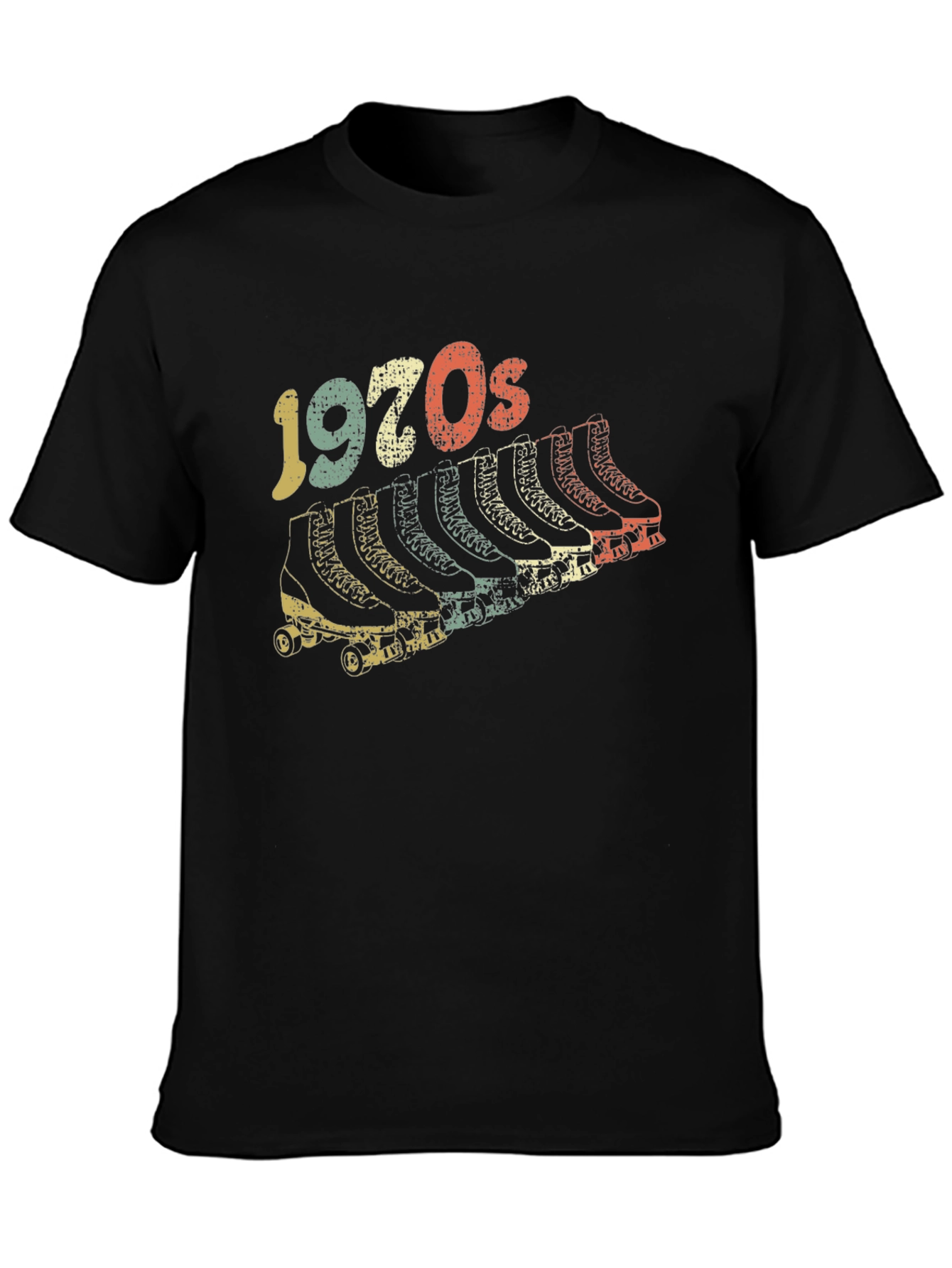 Retro 1970s Roller Skate T-Shirt - Vintage Design - 3