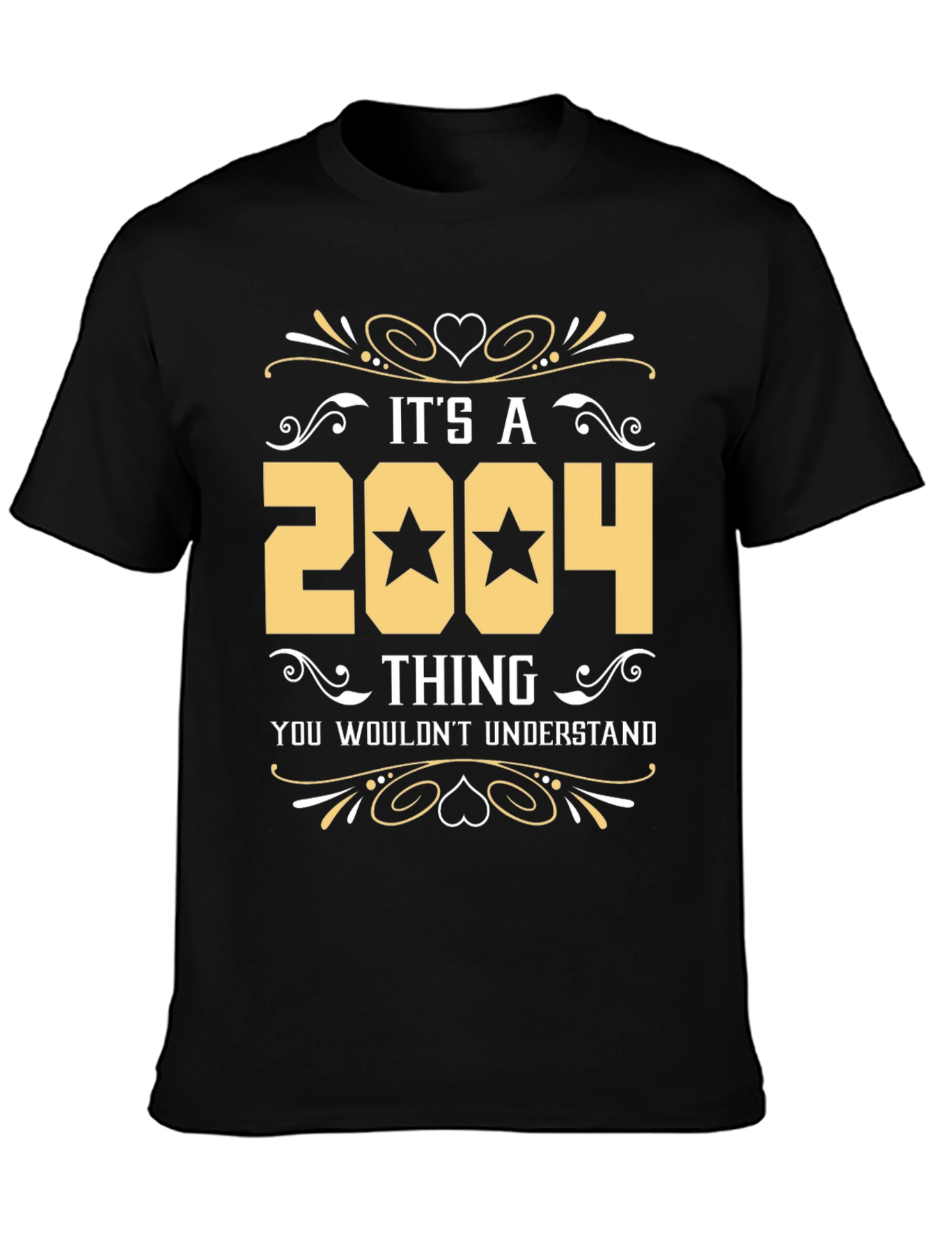 Black It's a 2004 Thing T-Shirt view 3