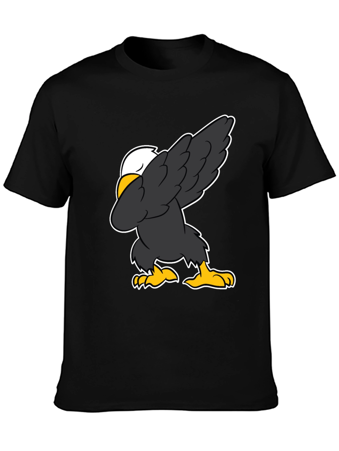 Black Dabbing Eagle Graphic Tee - Patriotic Fun view 3