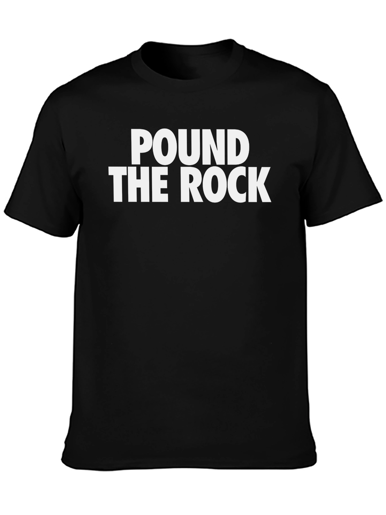 Black Pound the Rock Black Graphic Tee view 3