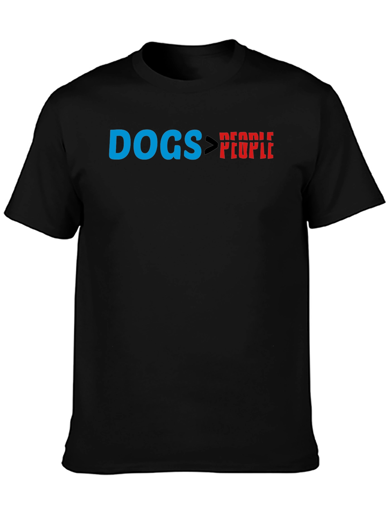 Black Dogs are Better T-Shirt - Black Graphic Tee view 3