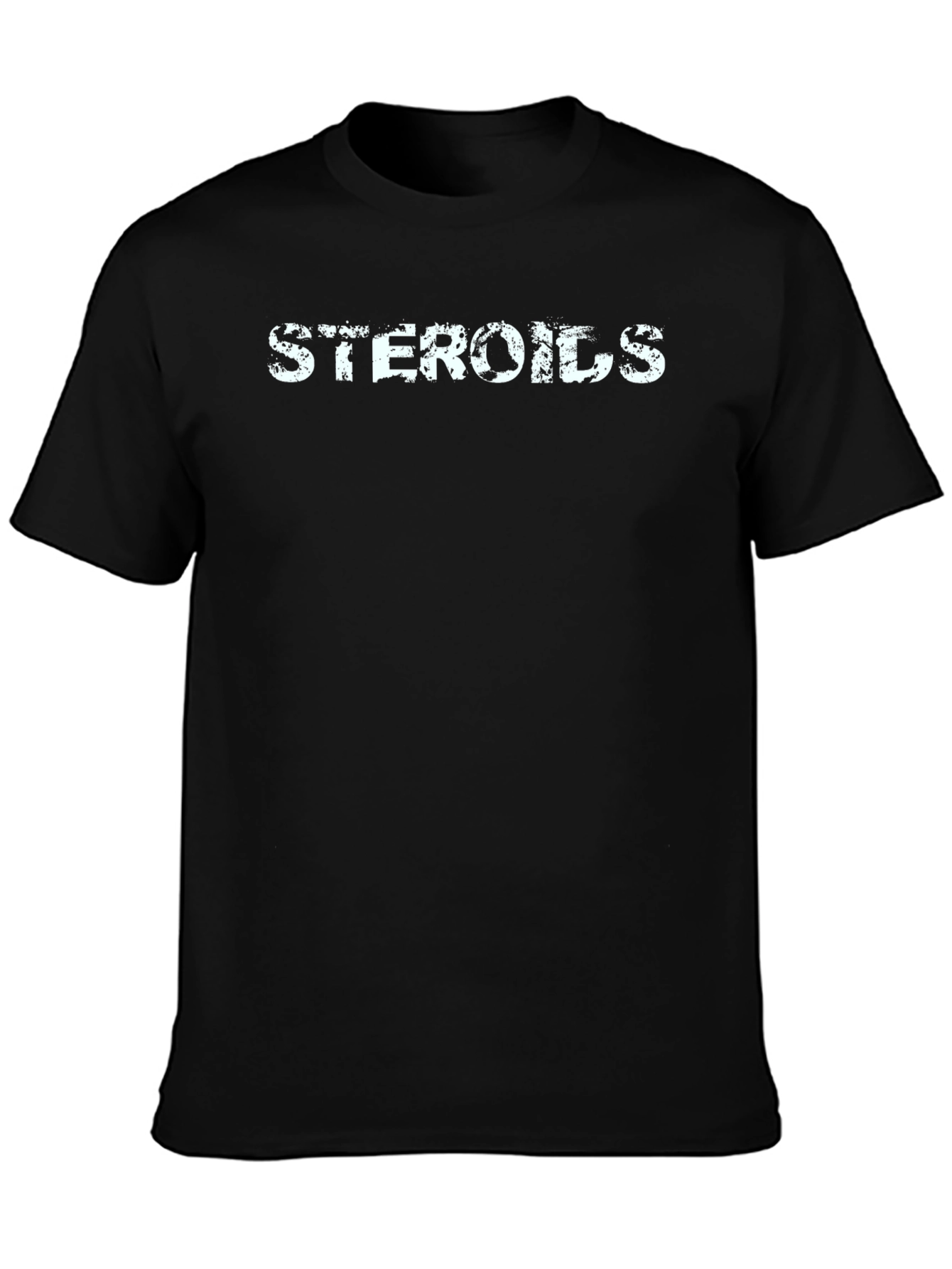 Black Steroids Graphic T-Shirt - Gym & Fitness Apparel view 3
