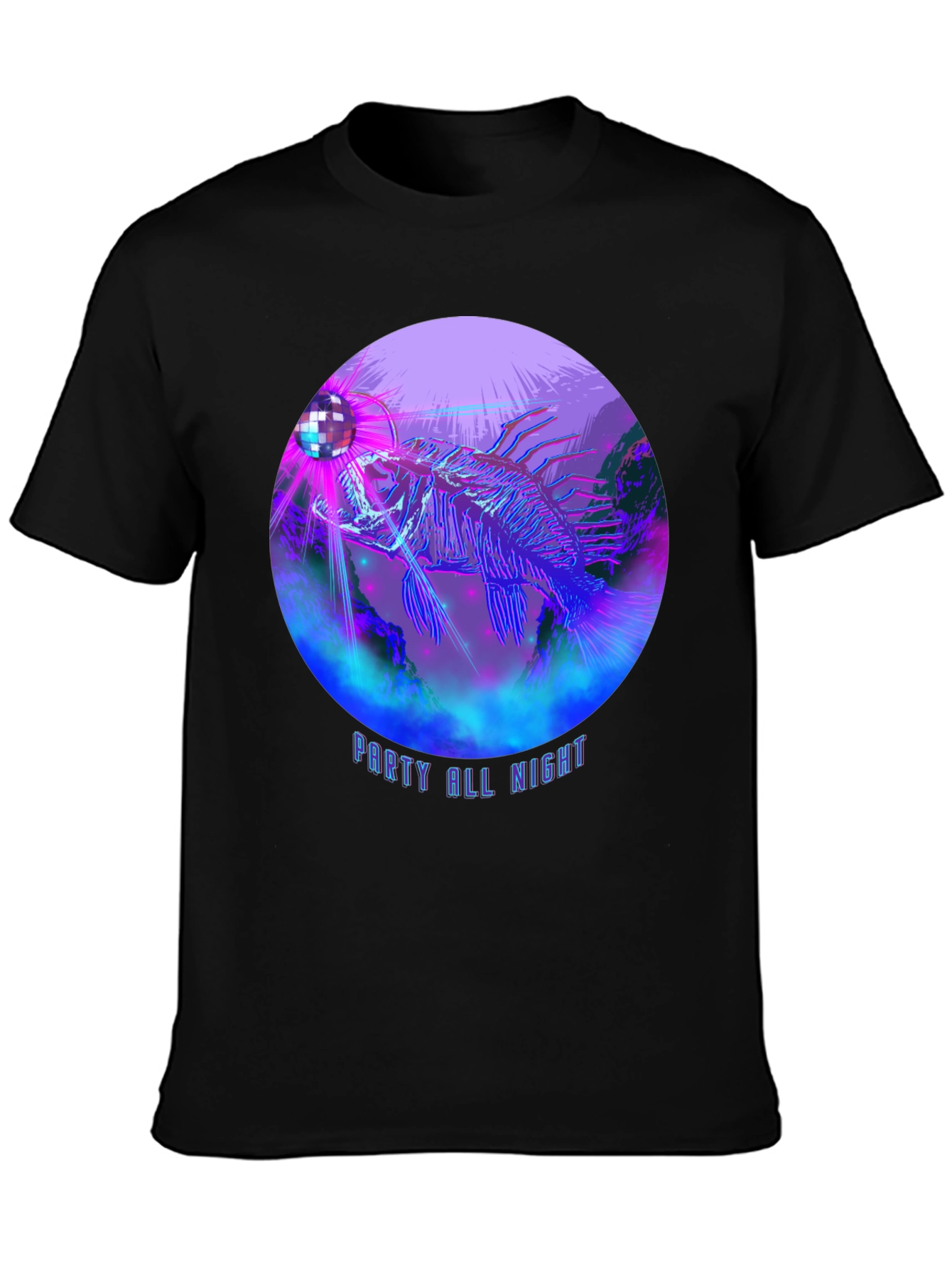 Black Party All Night Lionfish Graphic Tee view 3