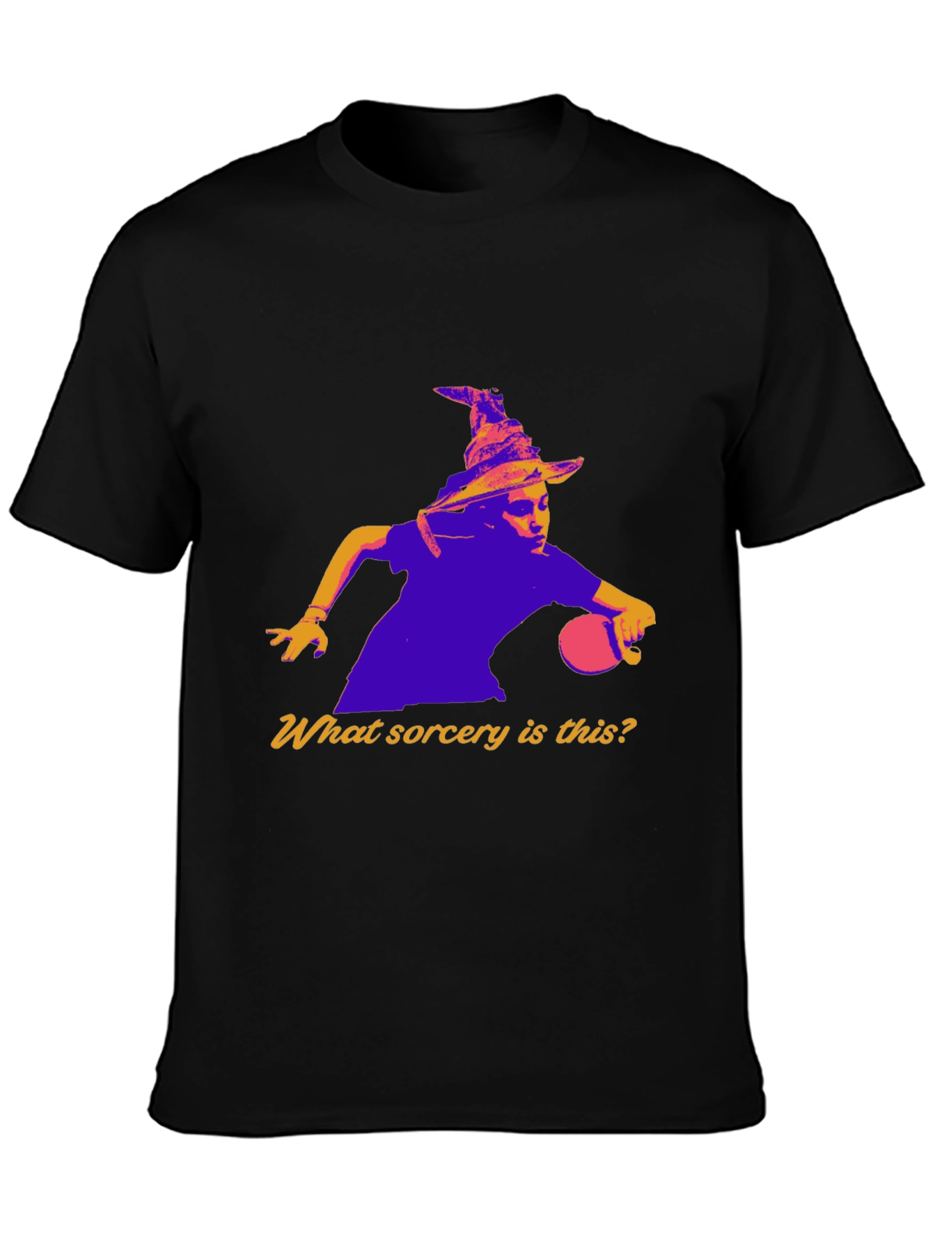 Black Wizardry T-Shirt: What Sorcery Is This? view 3