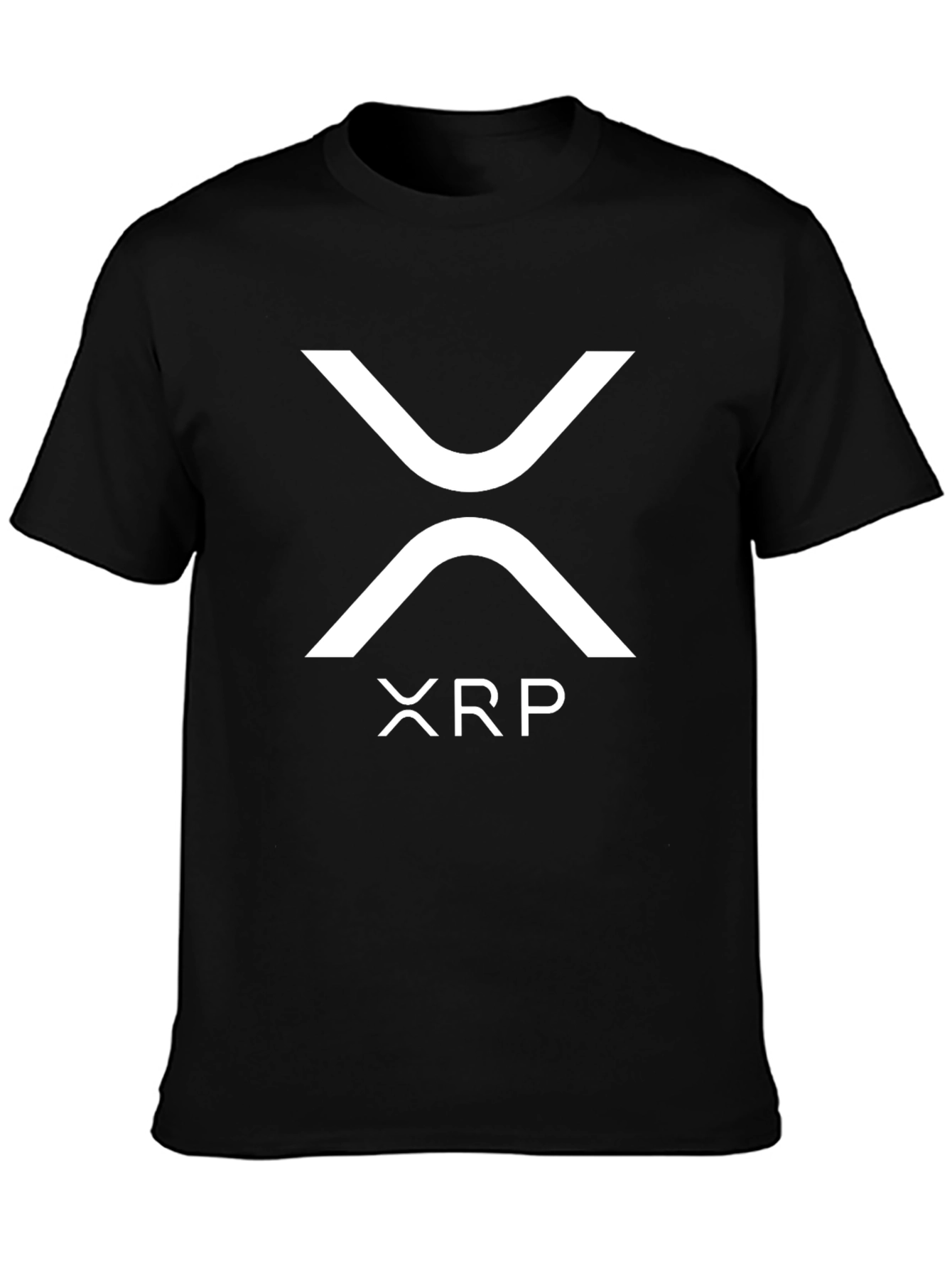 Black XRP Crypto T-Shirt - Black - Adult Unisex view 3