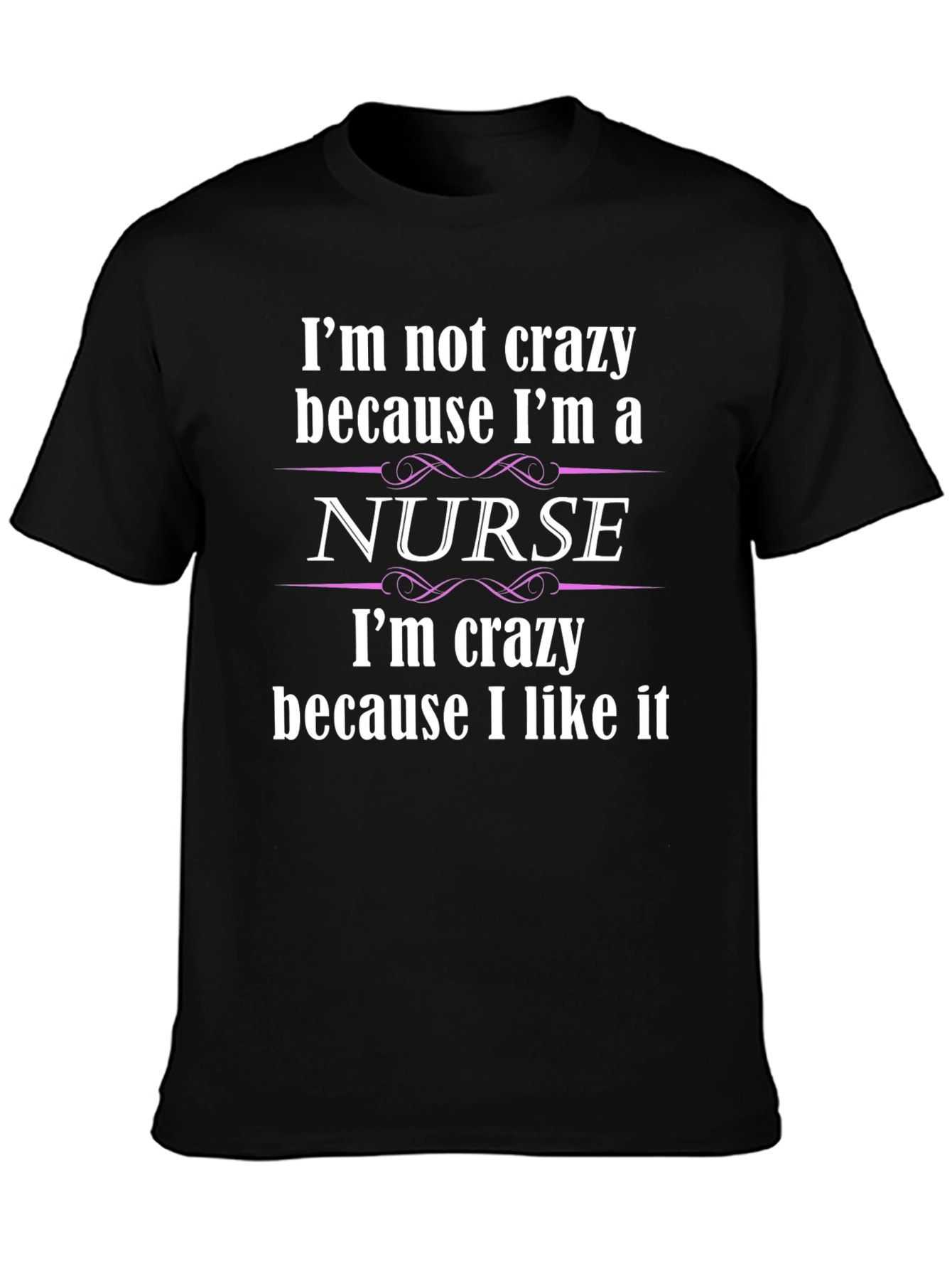 Black Crazy Nurse T-Shirt - Comfortable Cotton Blend view 3