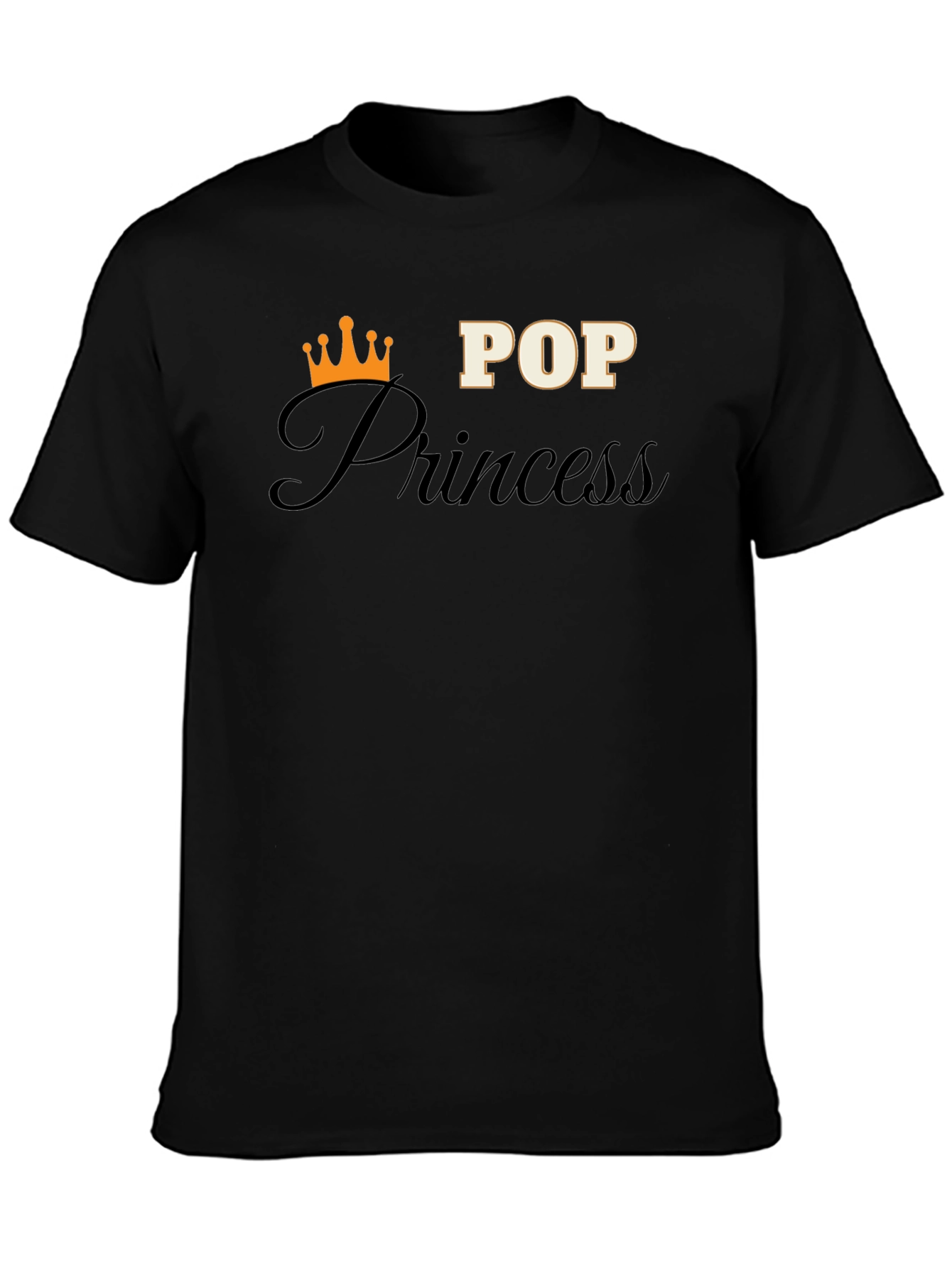 Black Pop Princess Graphic T-Shirt - Black view 3
