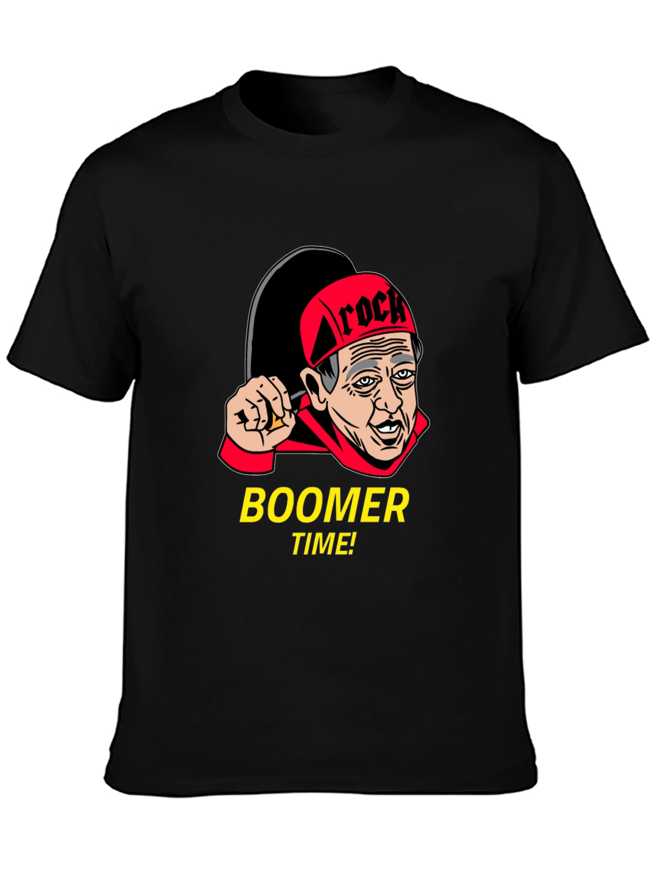 Black Boomer Time! Novelty Graphic Tee view 3