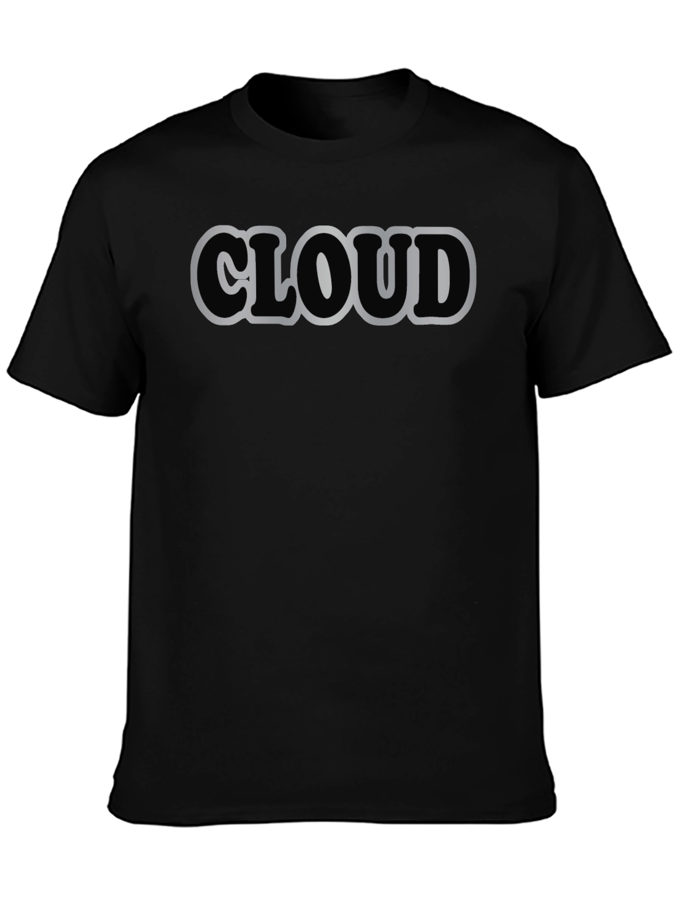 Black Cloud Graphic T-Shirt - Soft Cotton Blend view 3