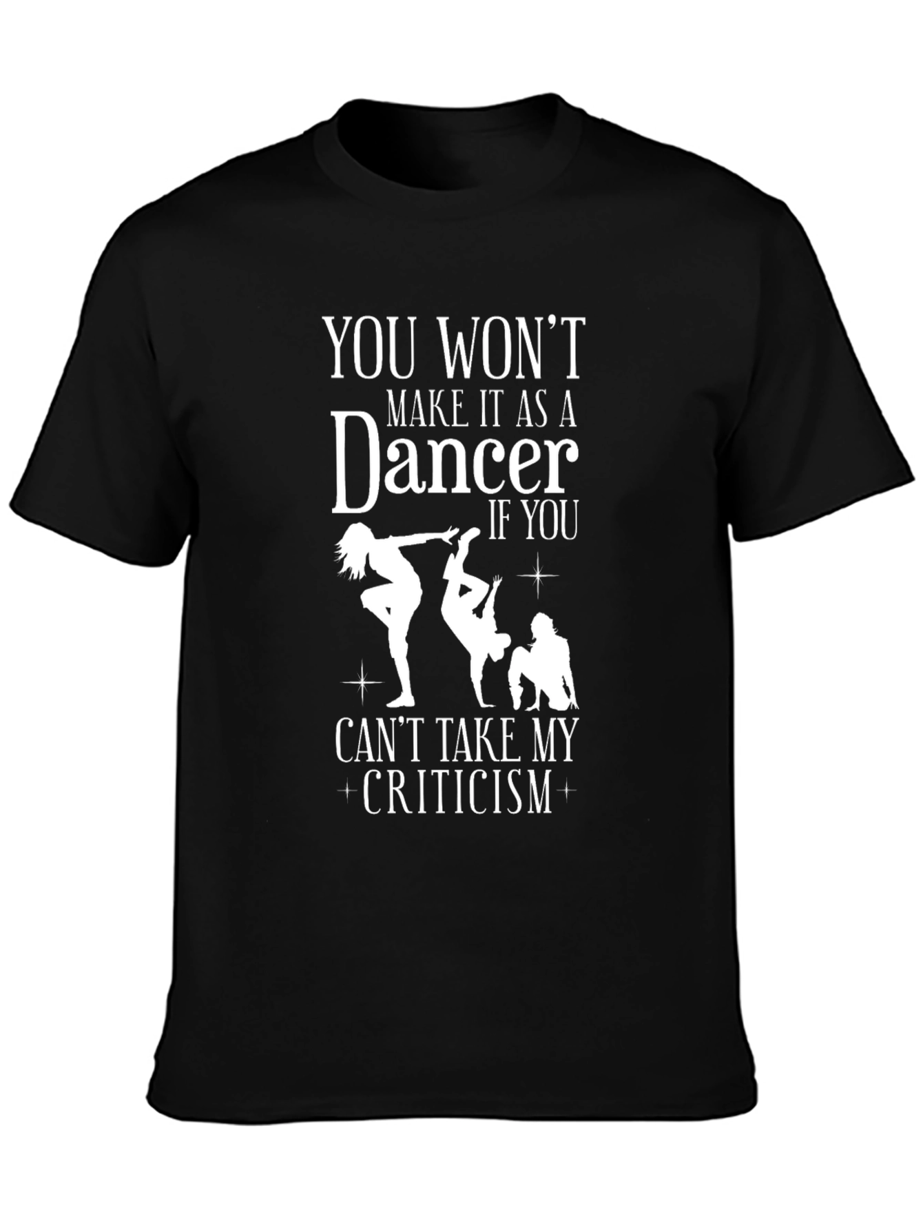Black Dancer Criticism Graphic T-Shirt view 3